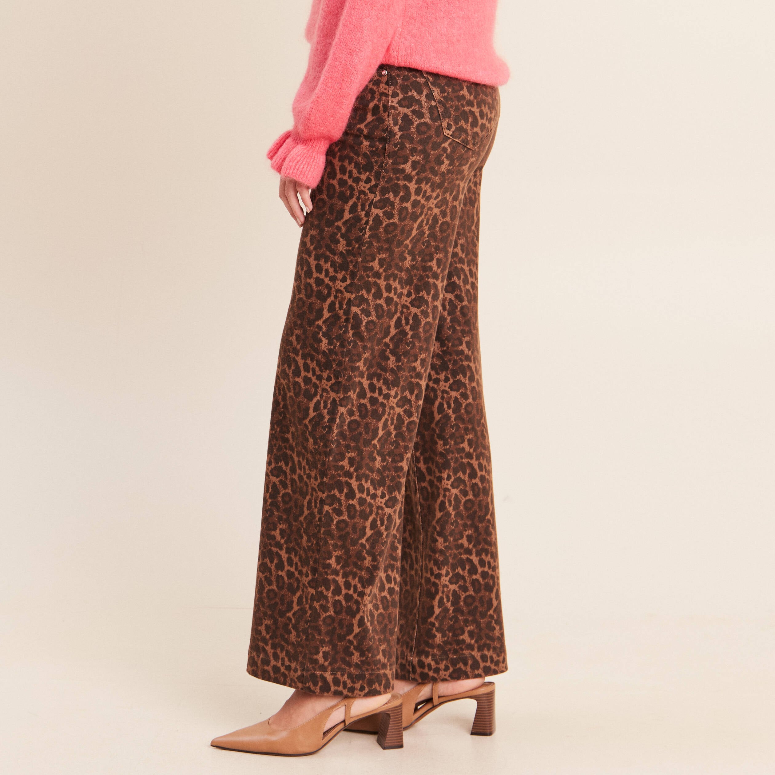 Jean marron femme