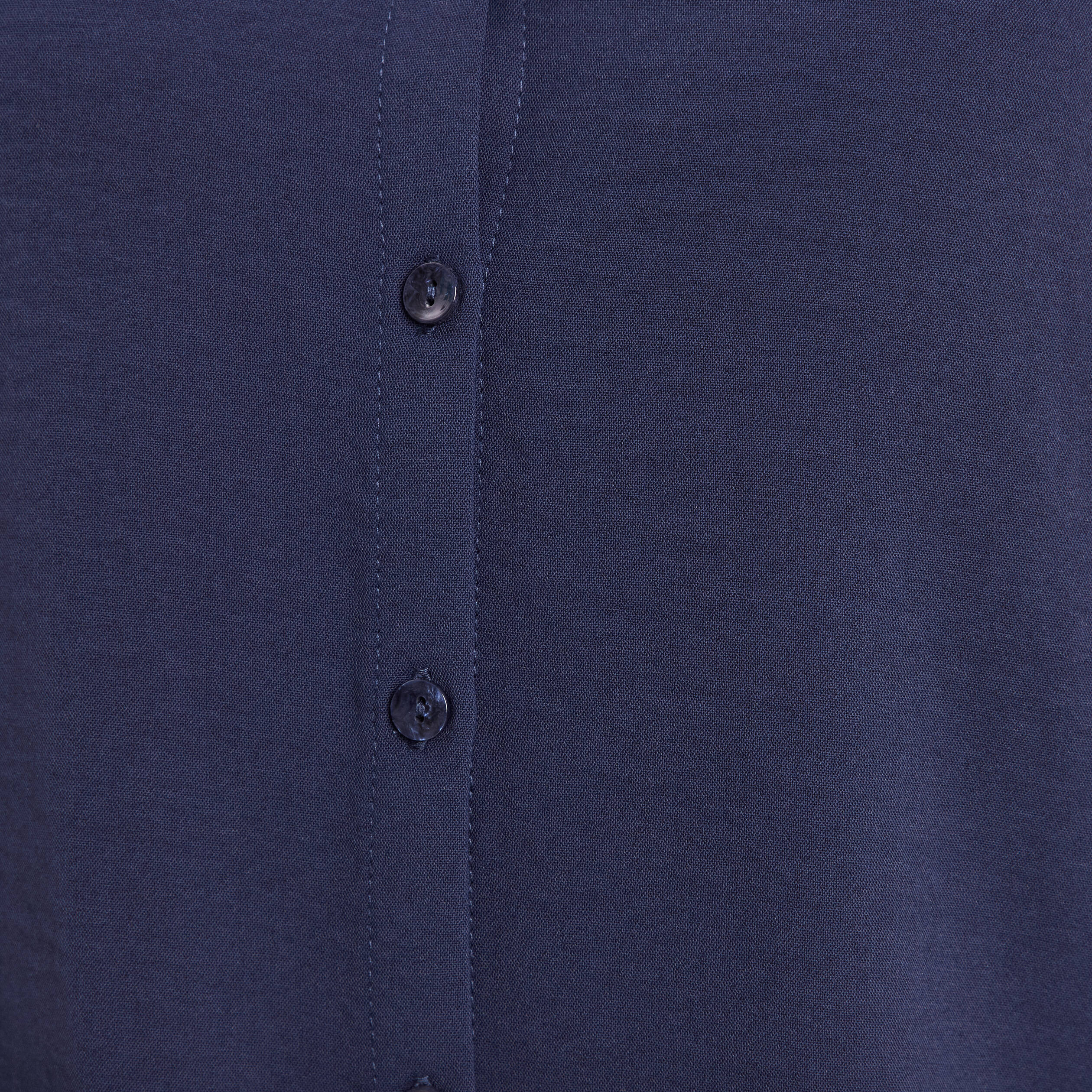 Blouse manches 3/4 bleu marine femme