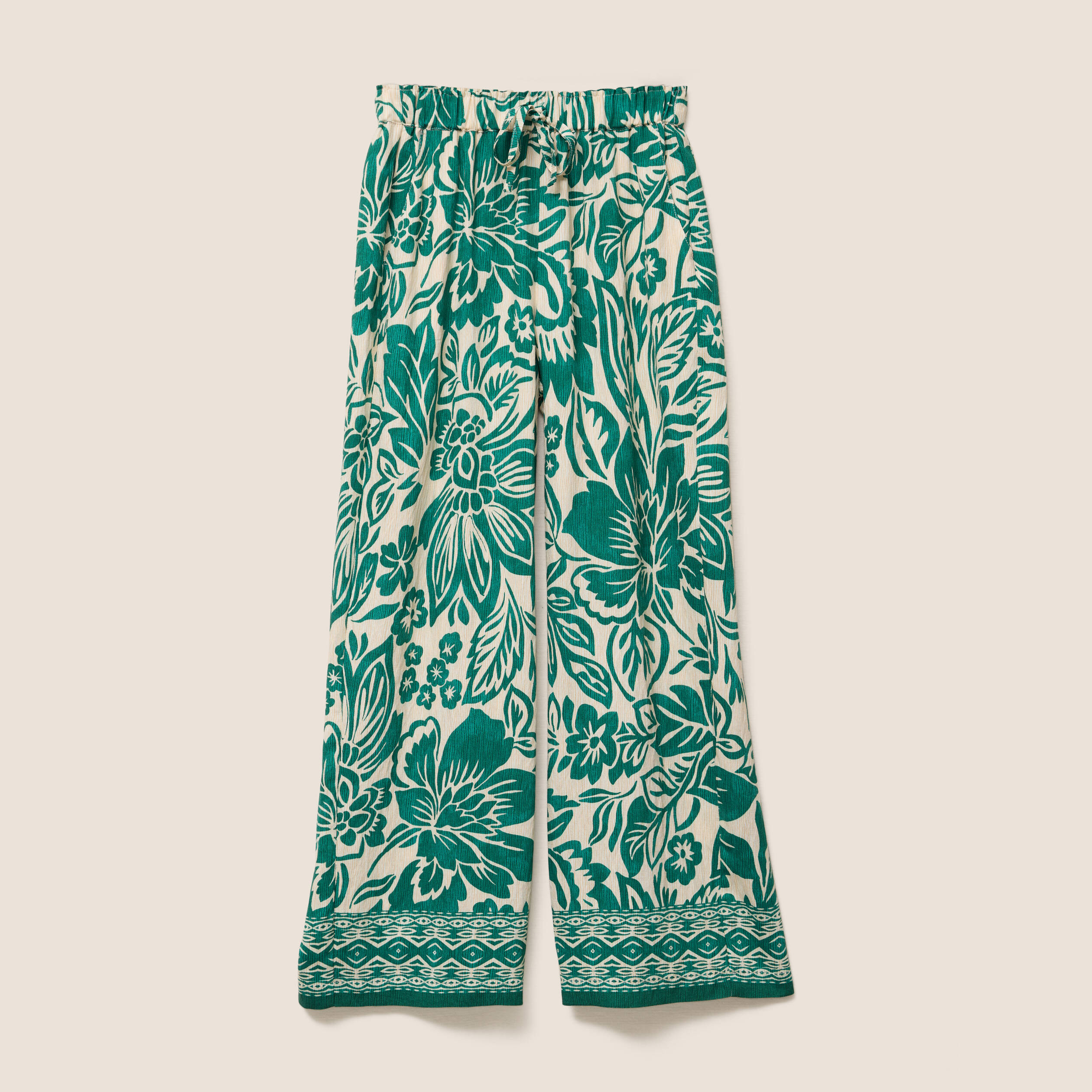 pantalon large taille haute ecru femme Pantalon large taille haute ecru femme