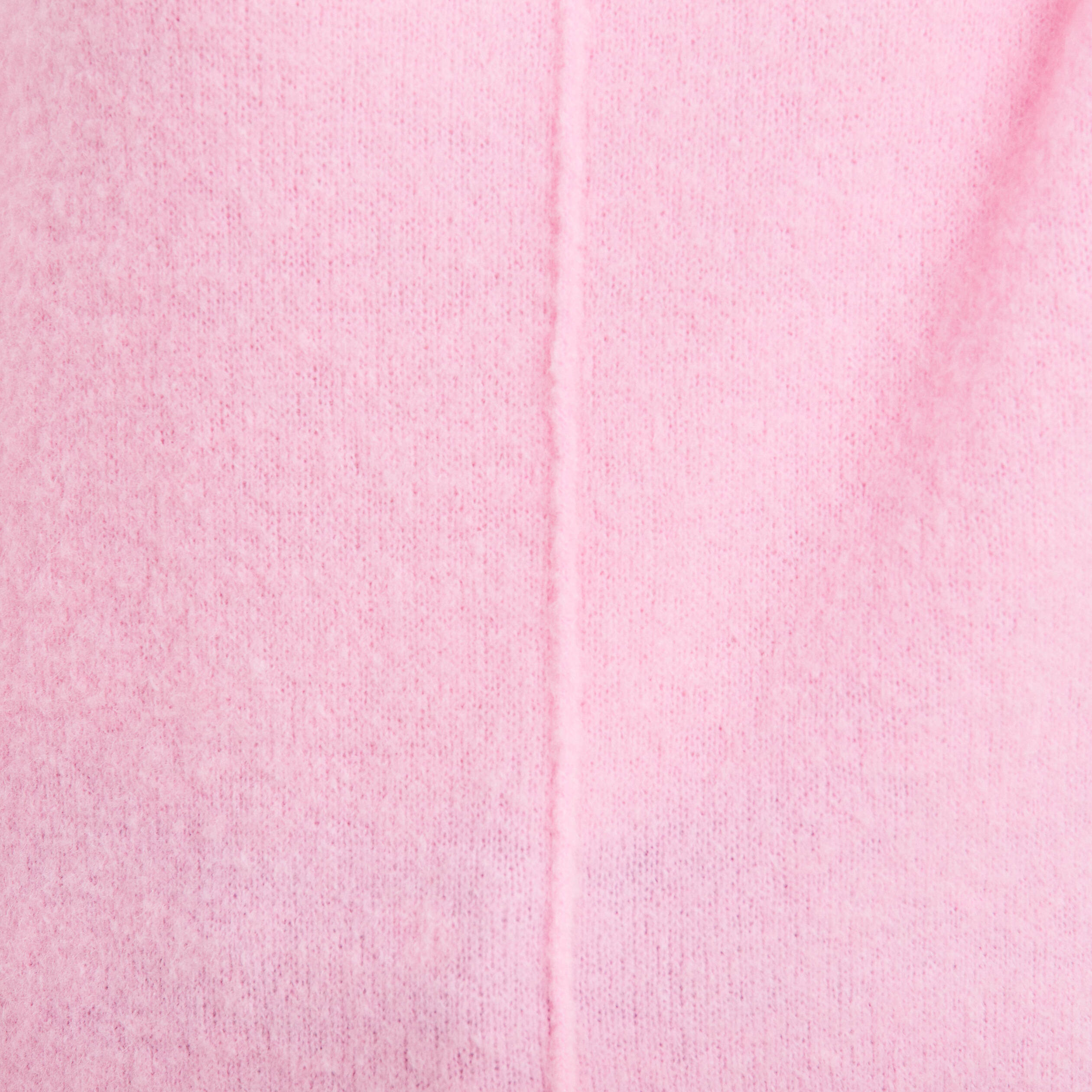 Pull manches longues rose vif femme
