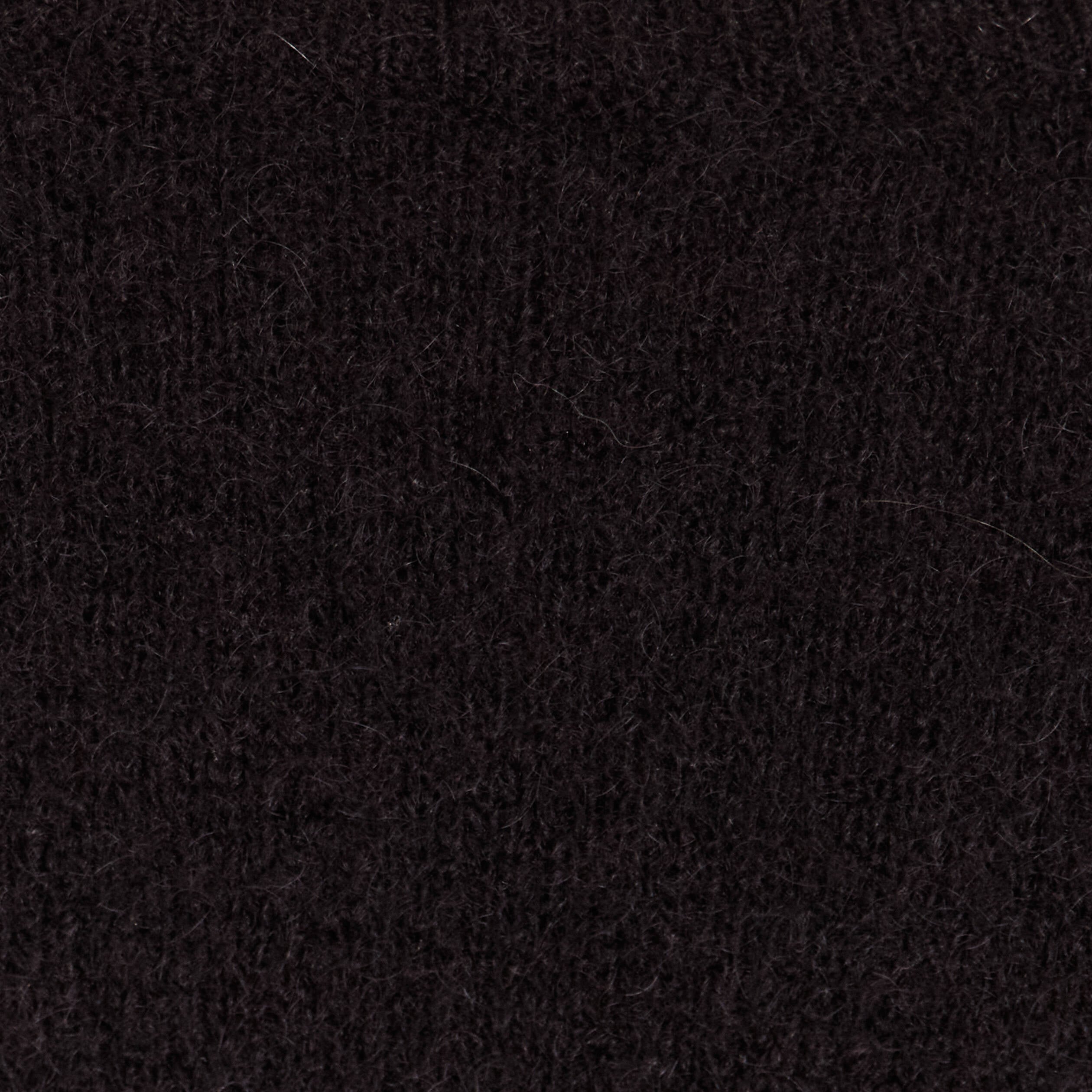 Pull col rond manches longues noir femme