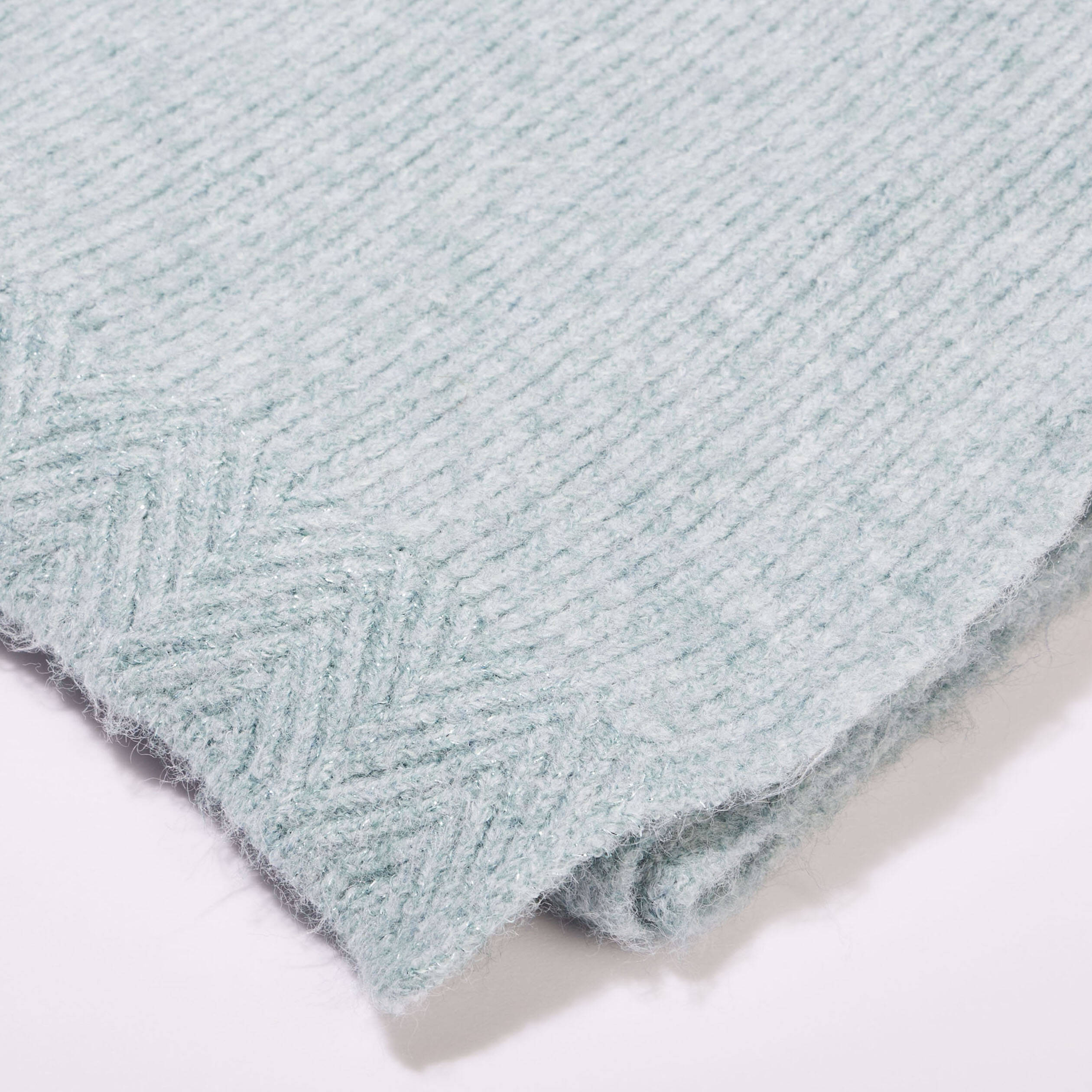Vrai Pashmina bleu canard - Étole 100% cachemire tissé main