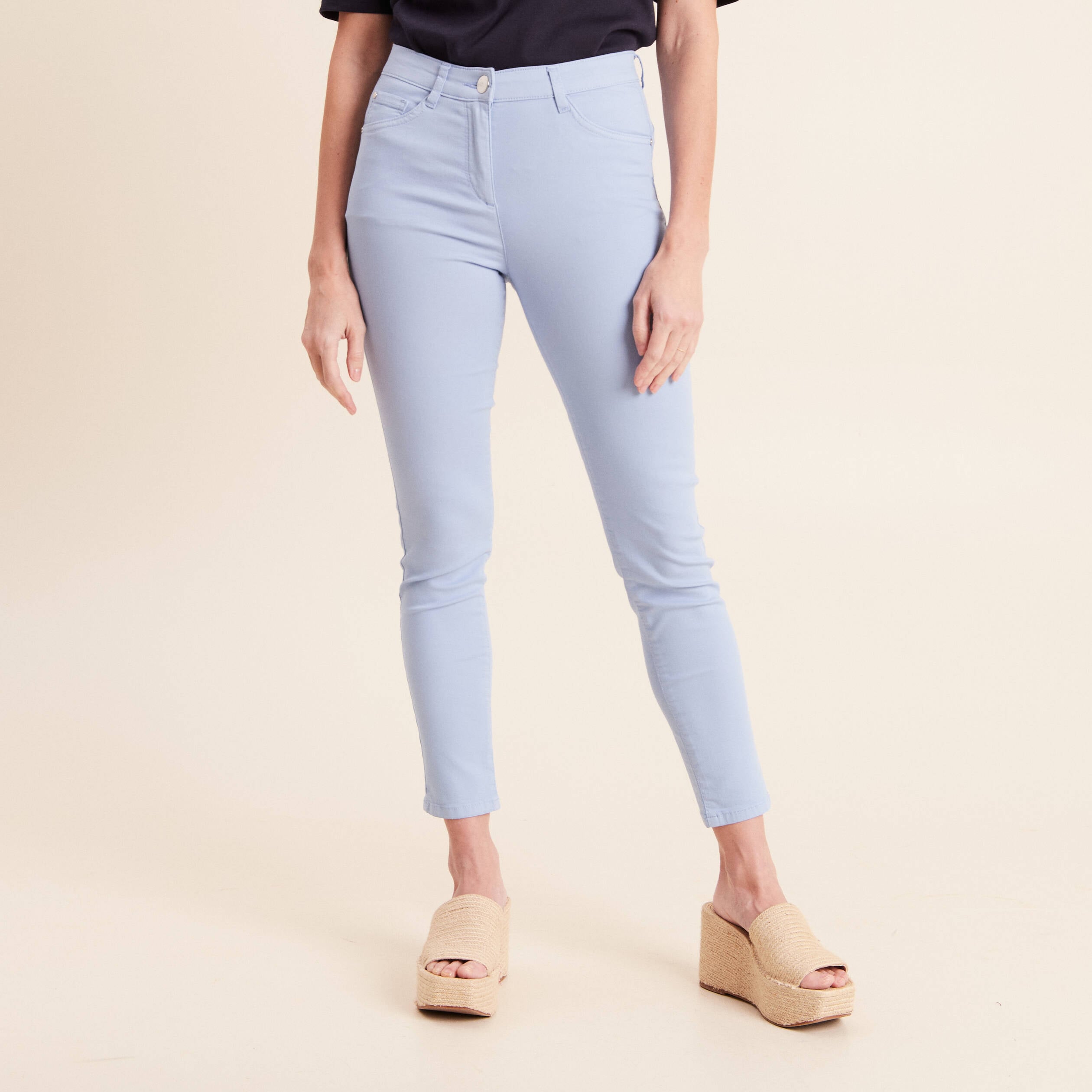 Pantalon magique Le L&eacute;ger coupe ajust&eacute;e bleu ciel femme