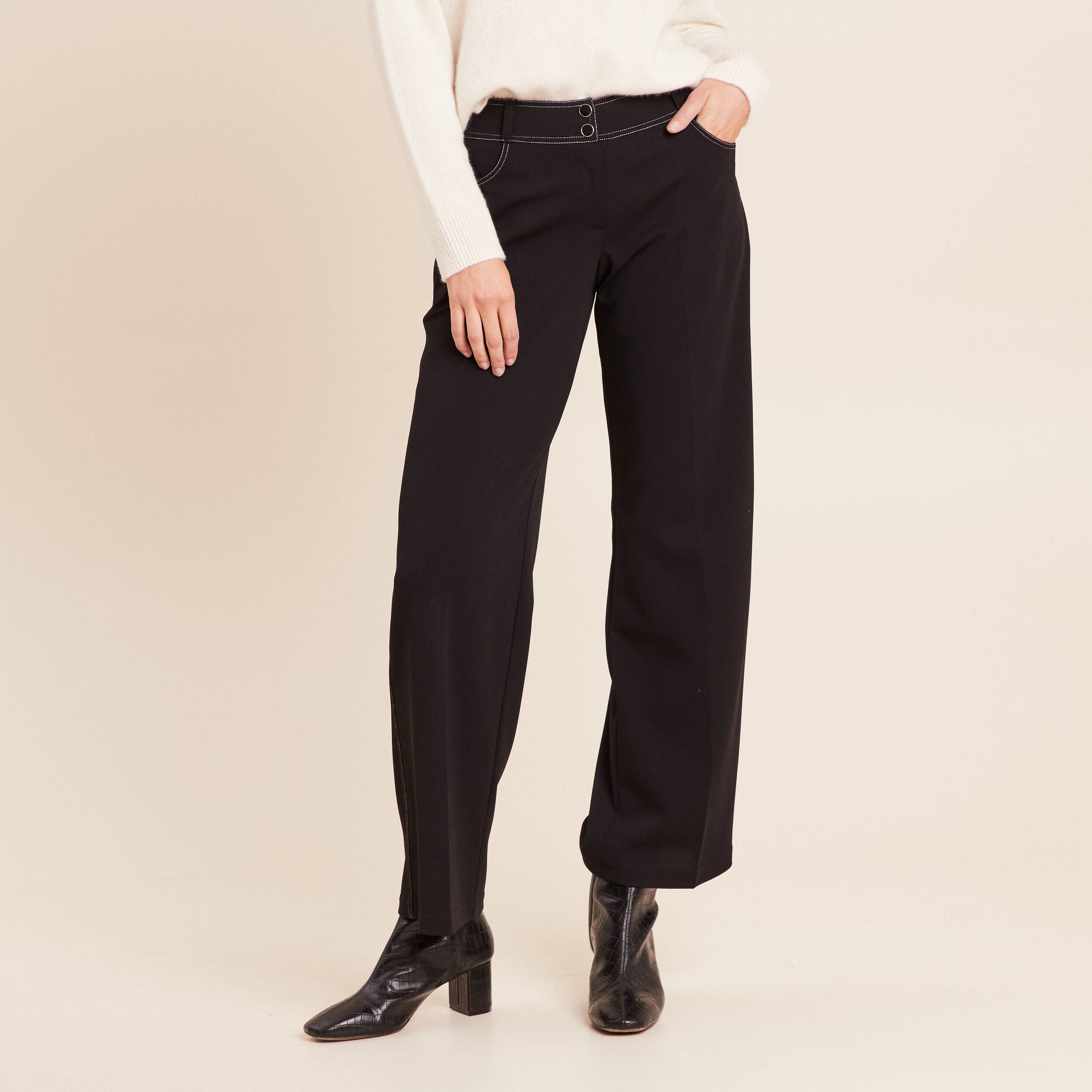 Pantalon noir femme