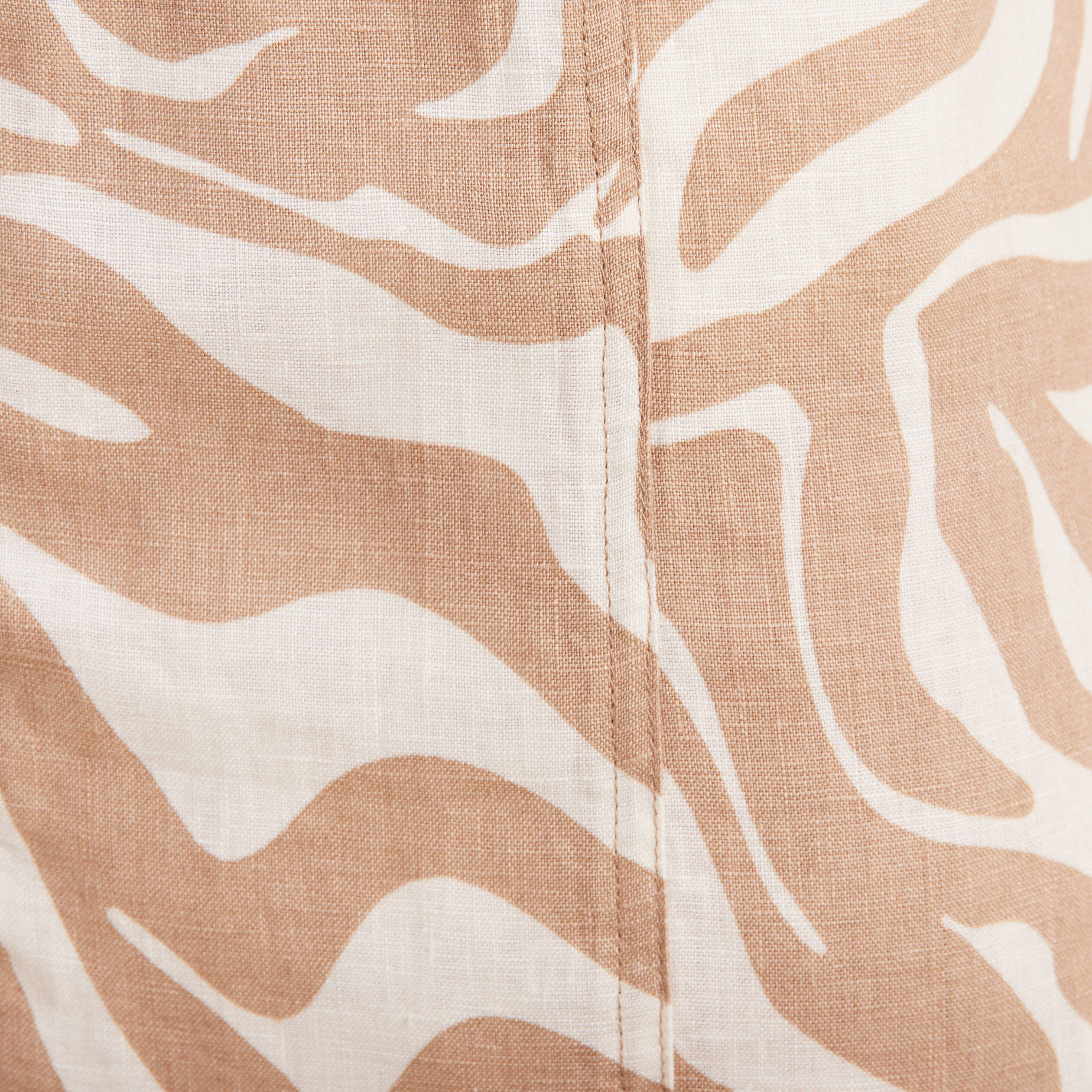 Robe droite zippée beige femme
