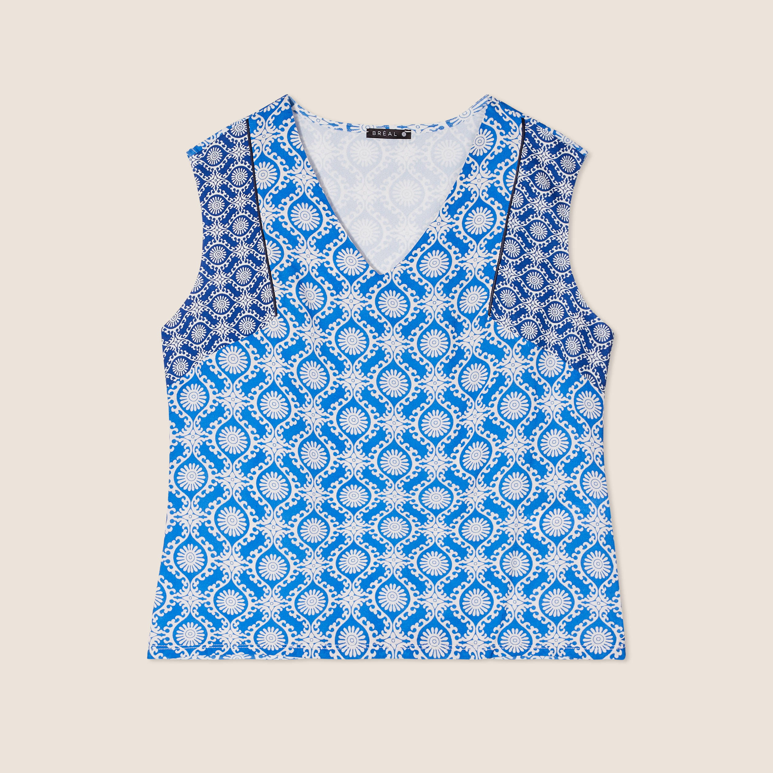 Débardeur sans manches bleu femme