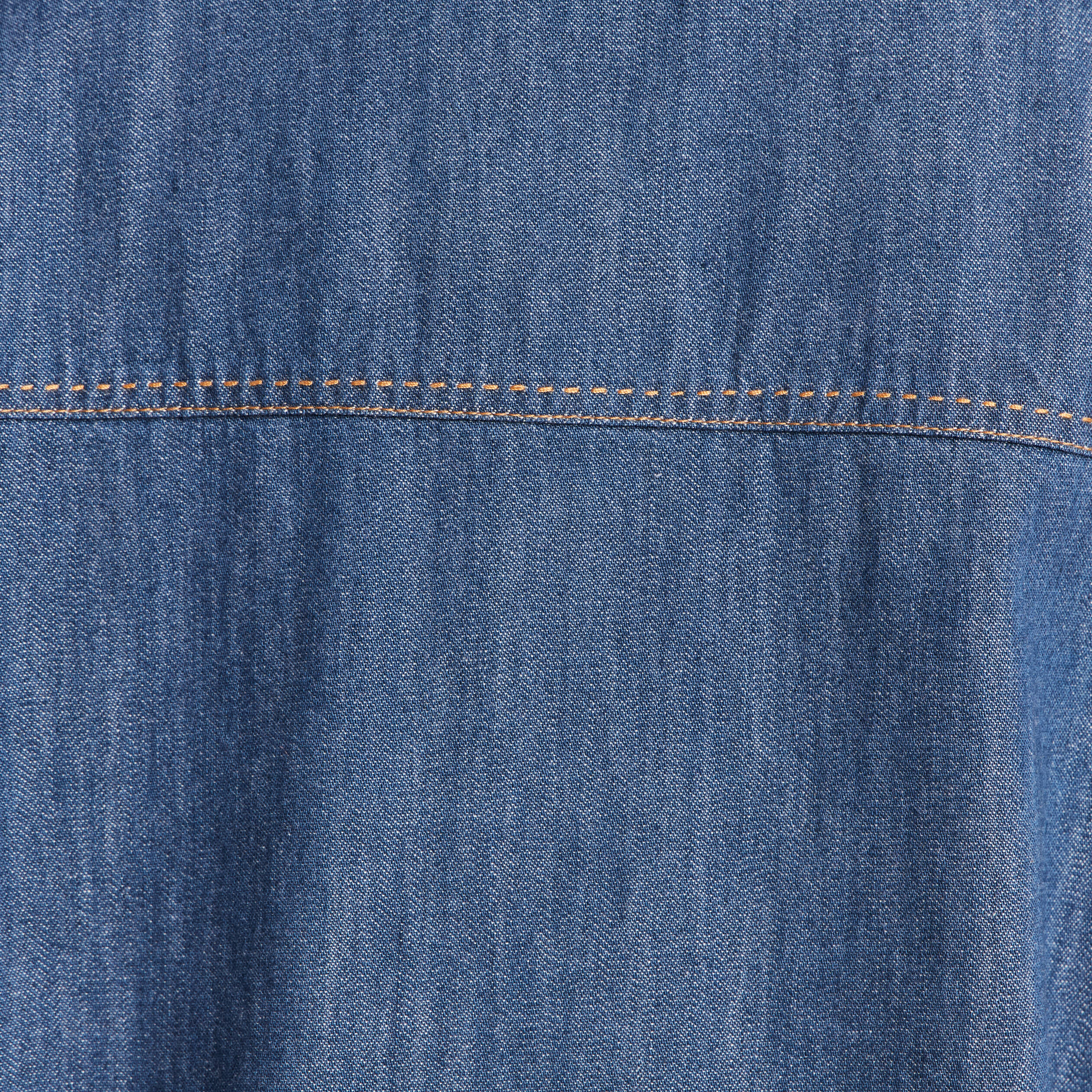 Veste courte droite manches longues denim stone femme