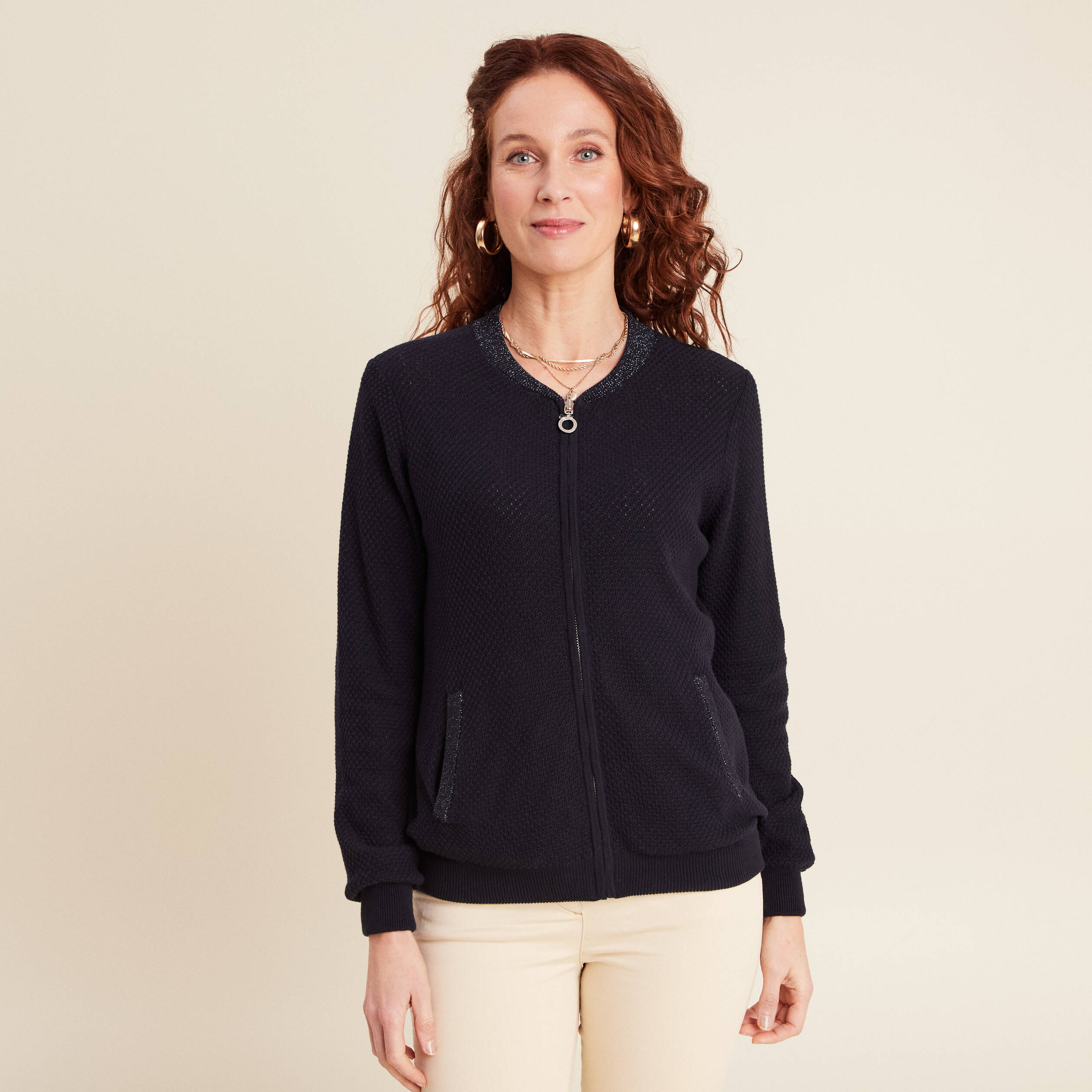 gilet reversible esprit bomber camel femme Gilet réversible esprit bomber camel femme