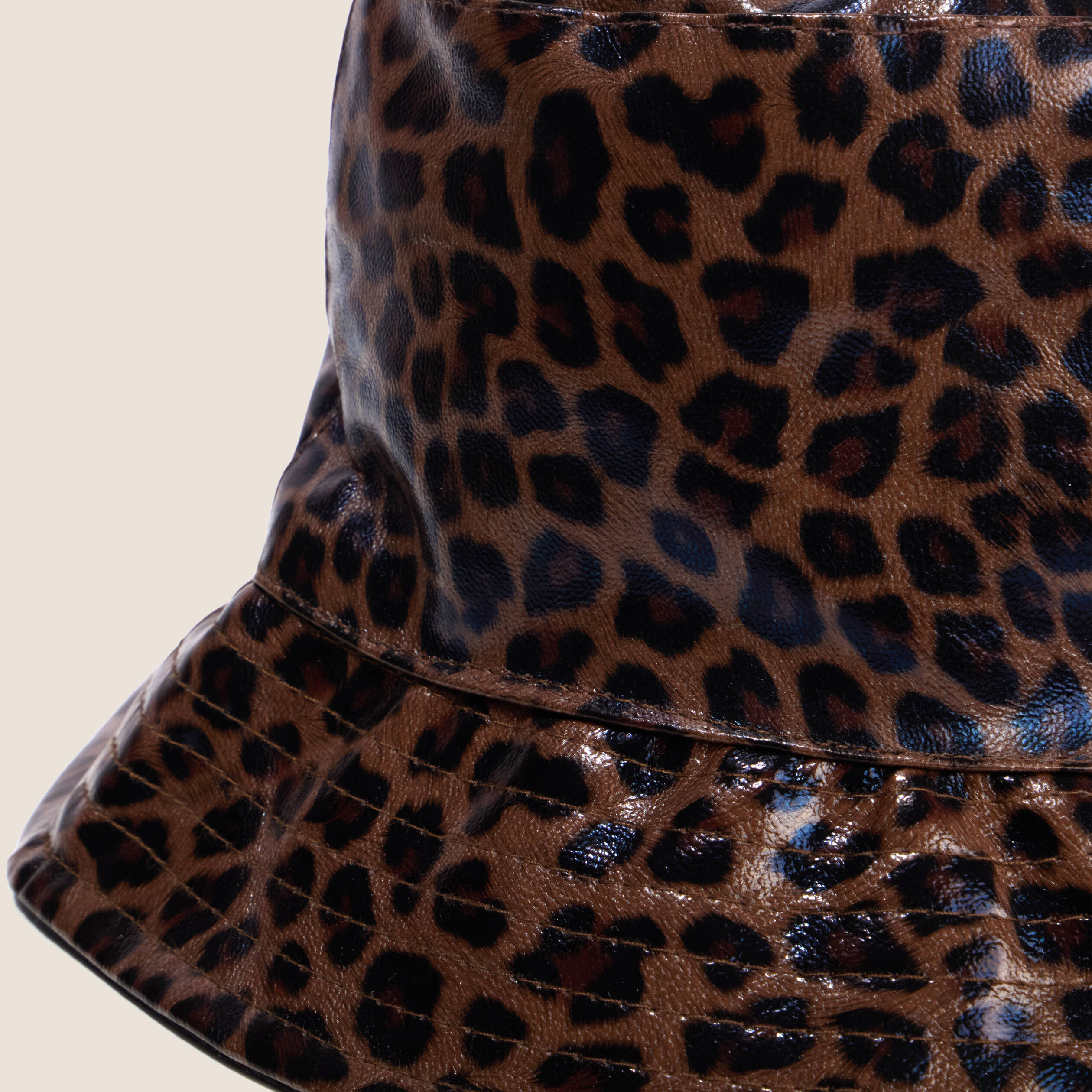 Chapeau doubl&eacute; marron femme