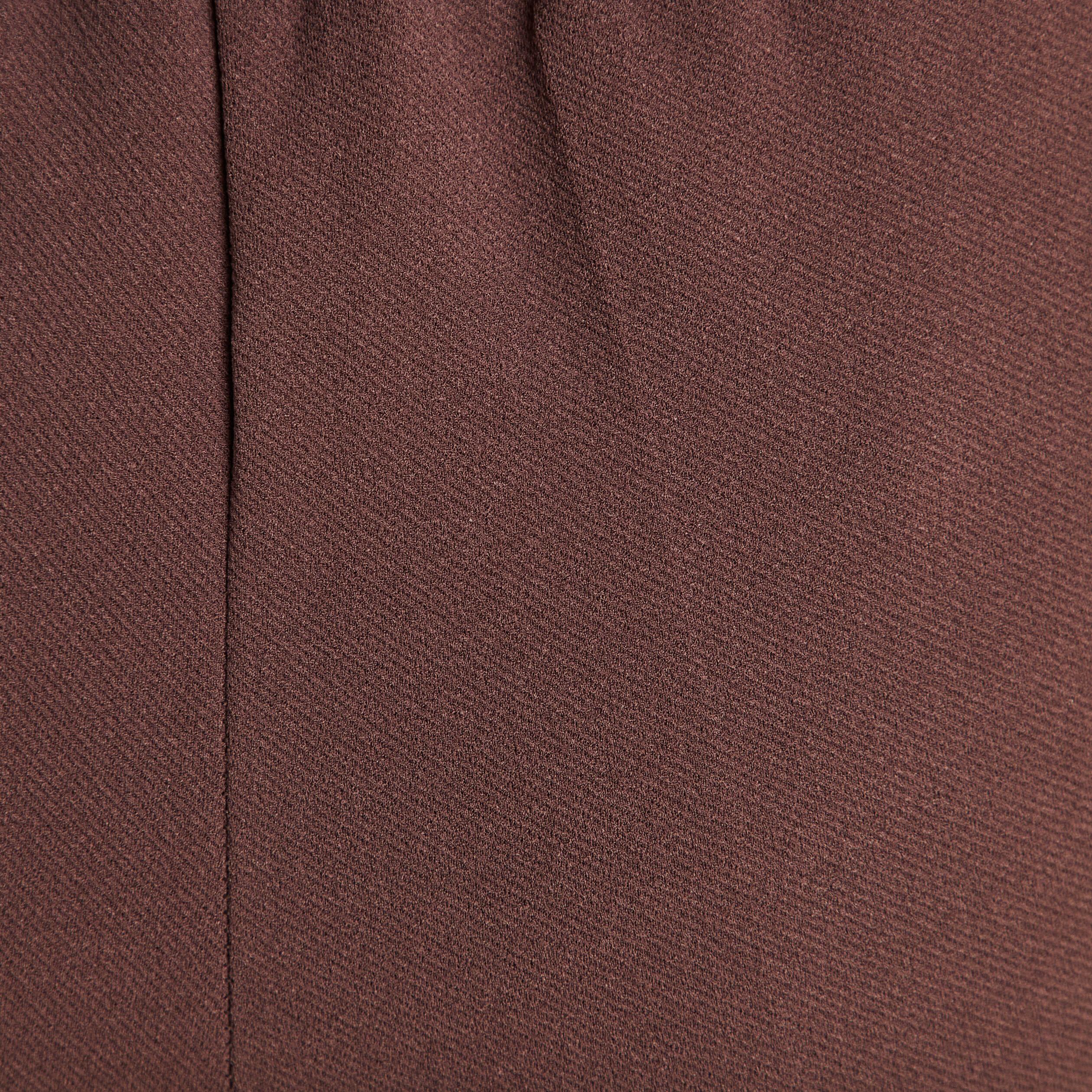 Pantalon large pinces marron femme