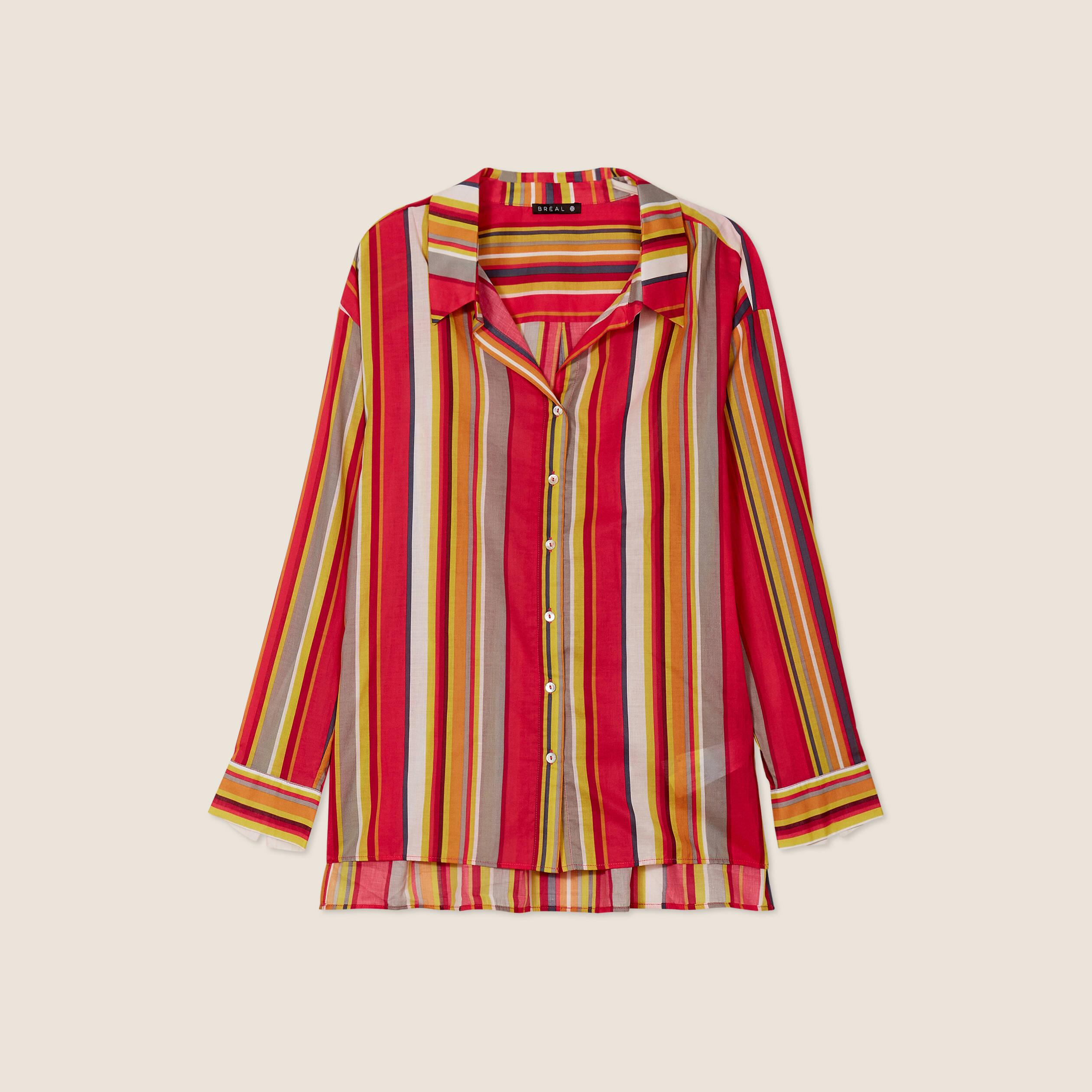 Chemise rayée femme multicolore femme