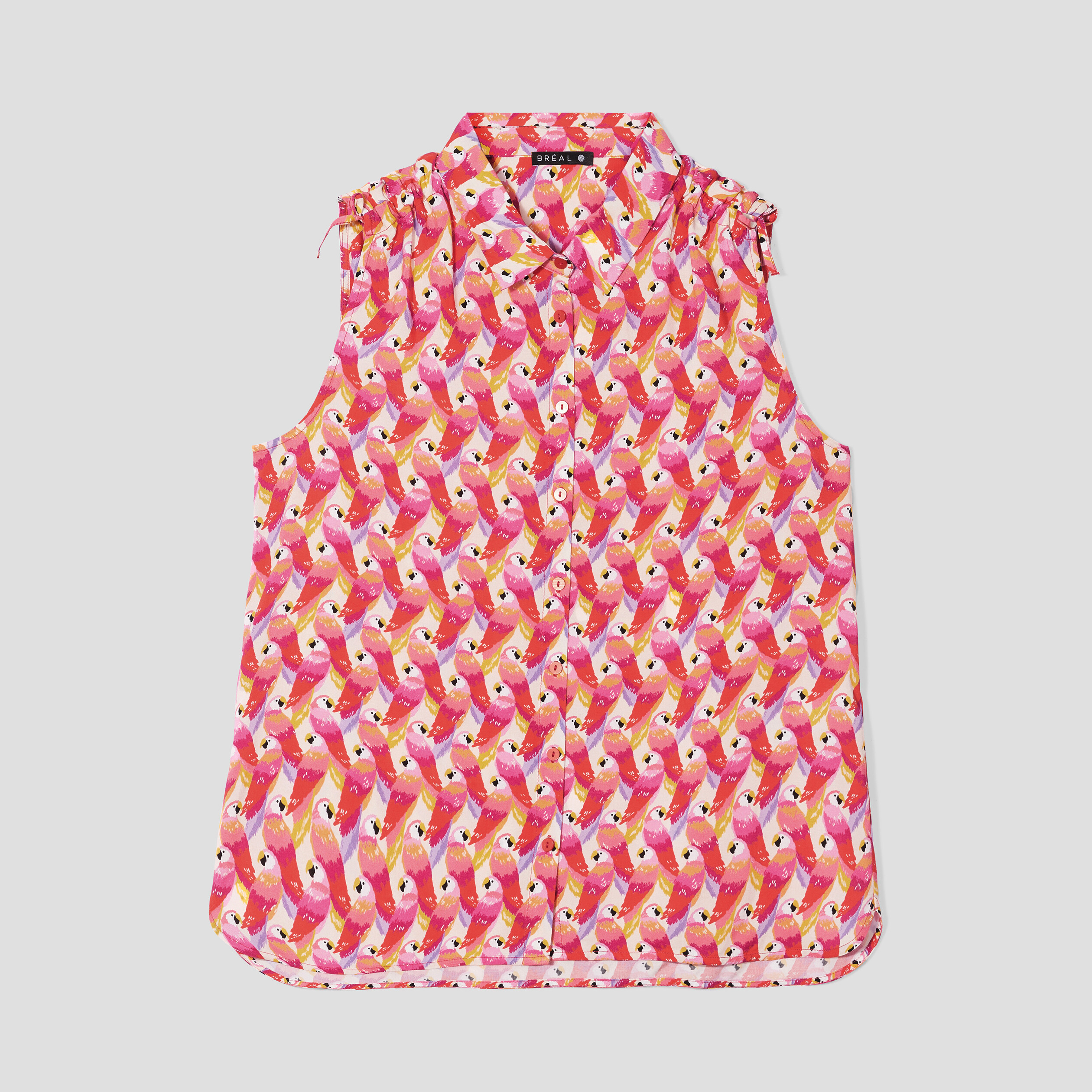 Chemise sans manches rose femme