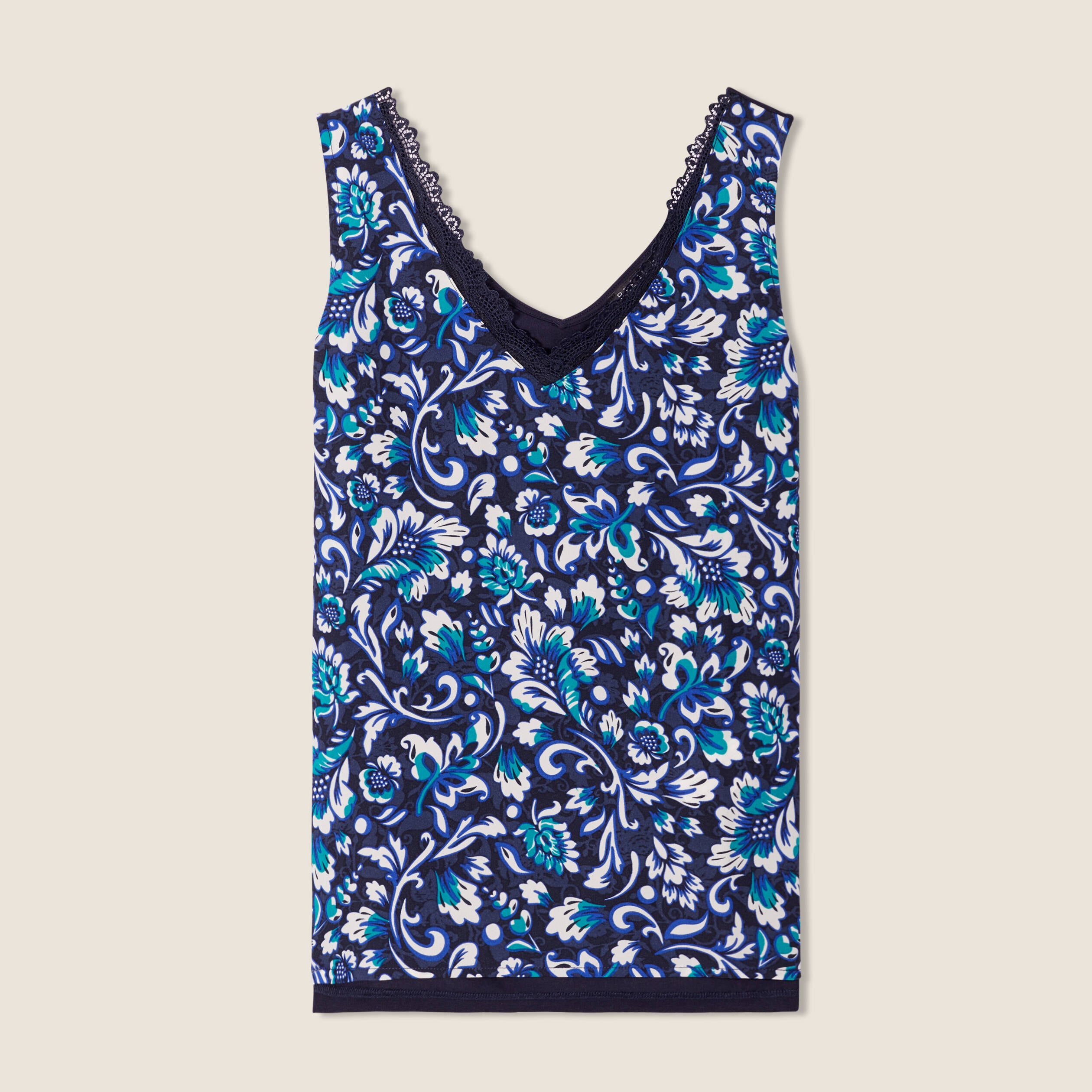 D&eacute;bardeur bretelles larges bleu femme