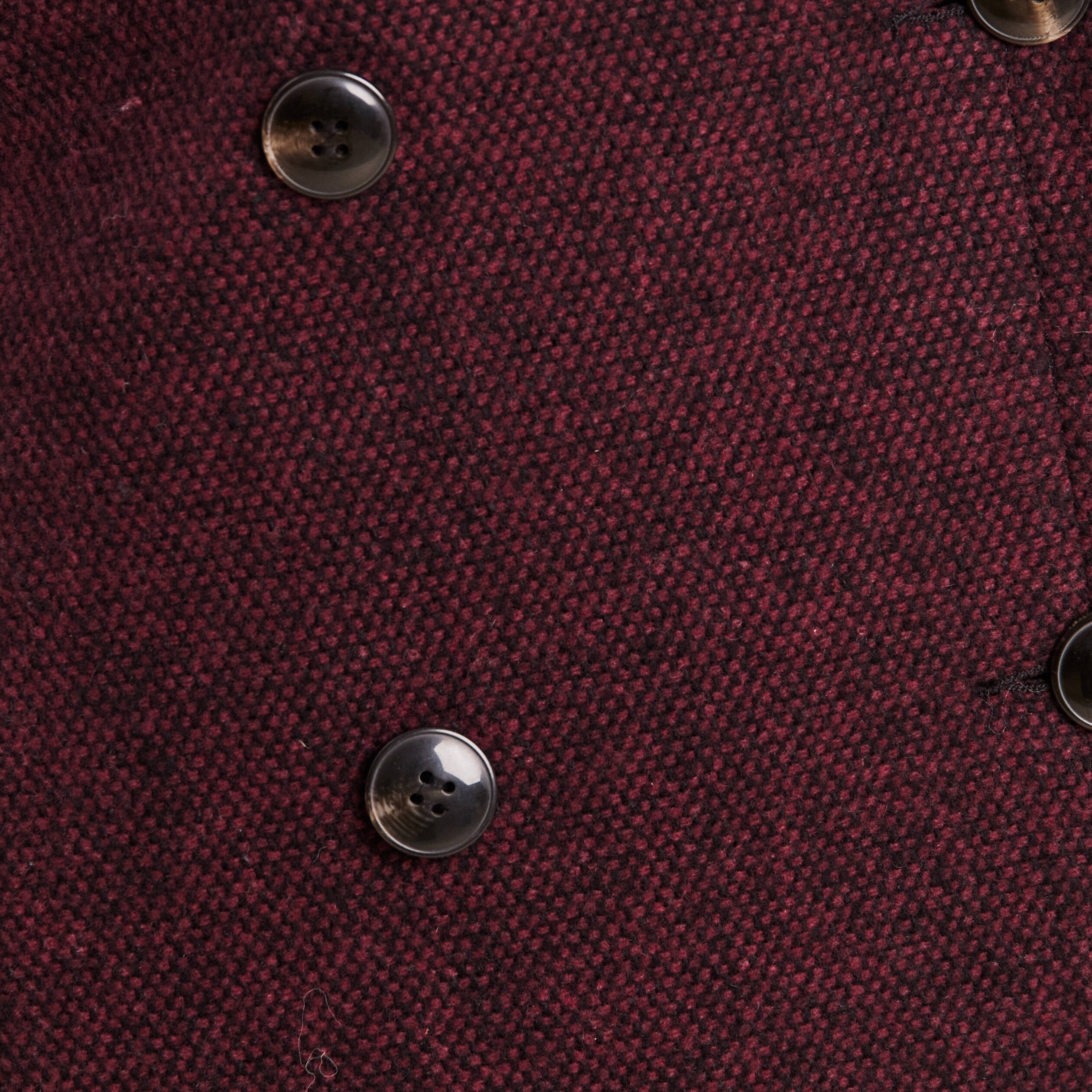 Caban court boutonné bordeaux femme