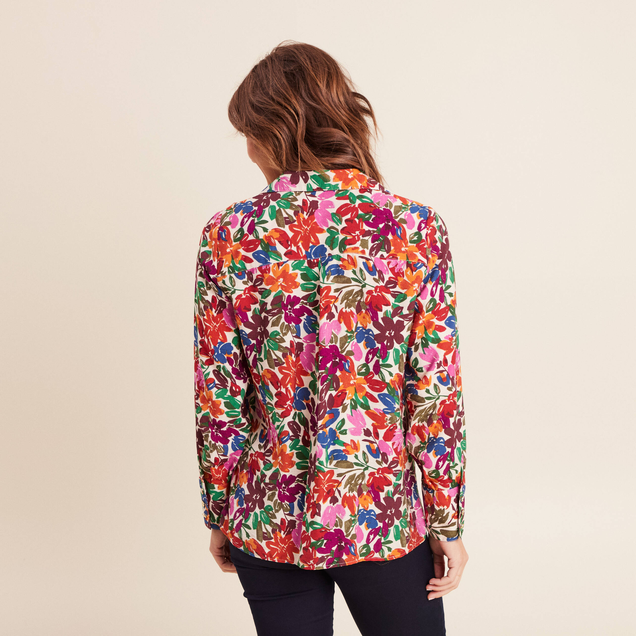 Chemise Pêche Femme Tormenter – M, Manches Longues, Motif Bleu Et Noir