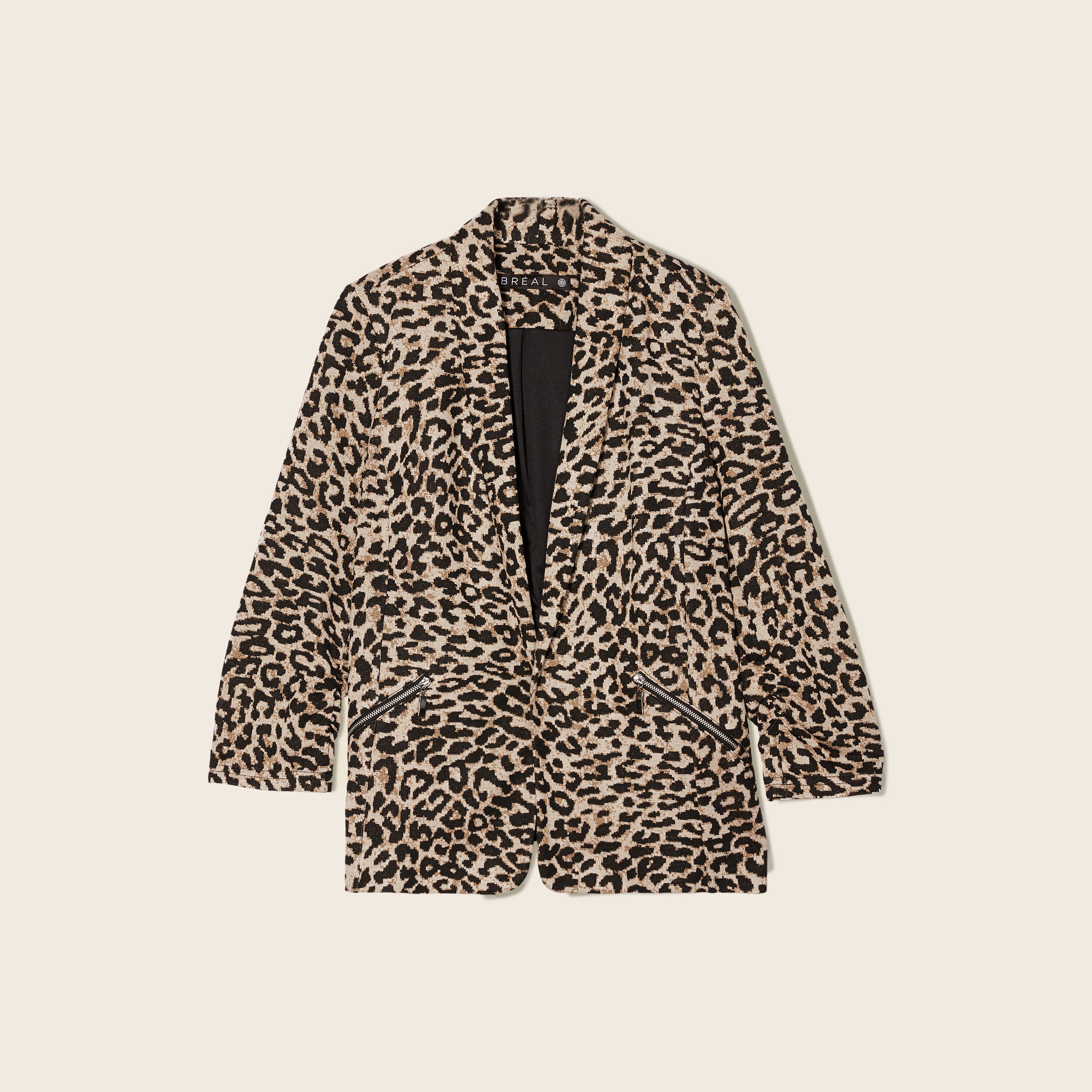 Veste esprit tailleur ajustée noir femme