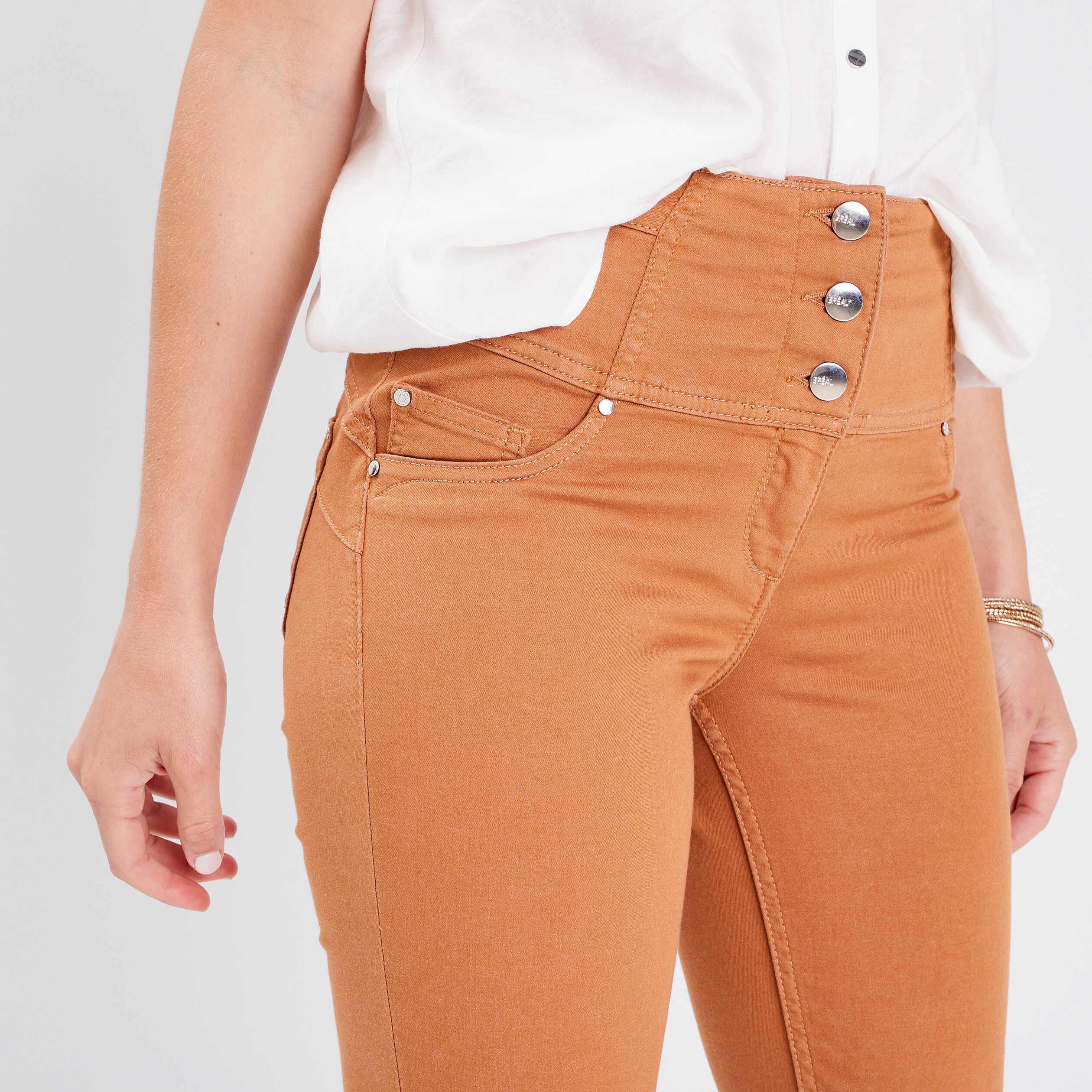 Pantalon large VERO Femme, CAMEL