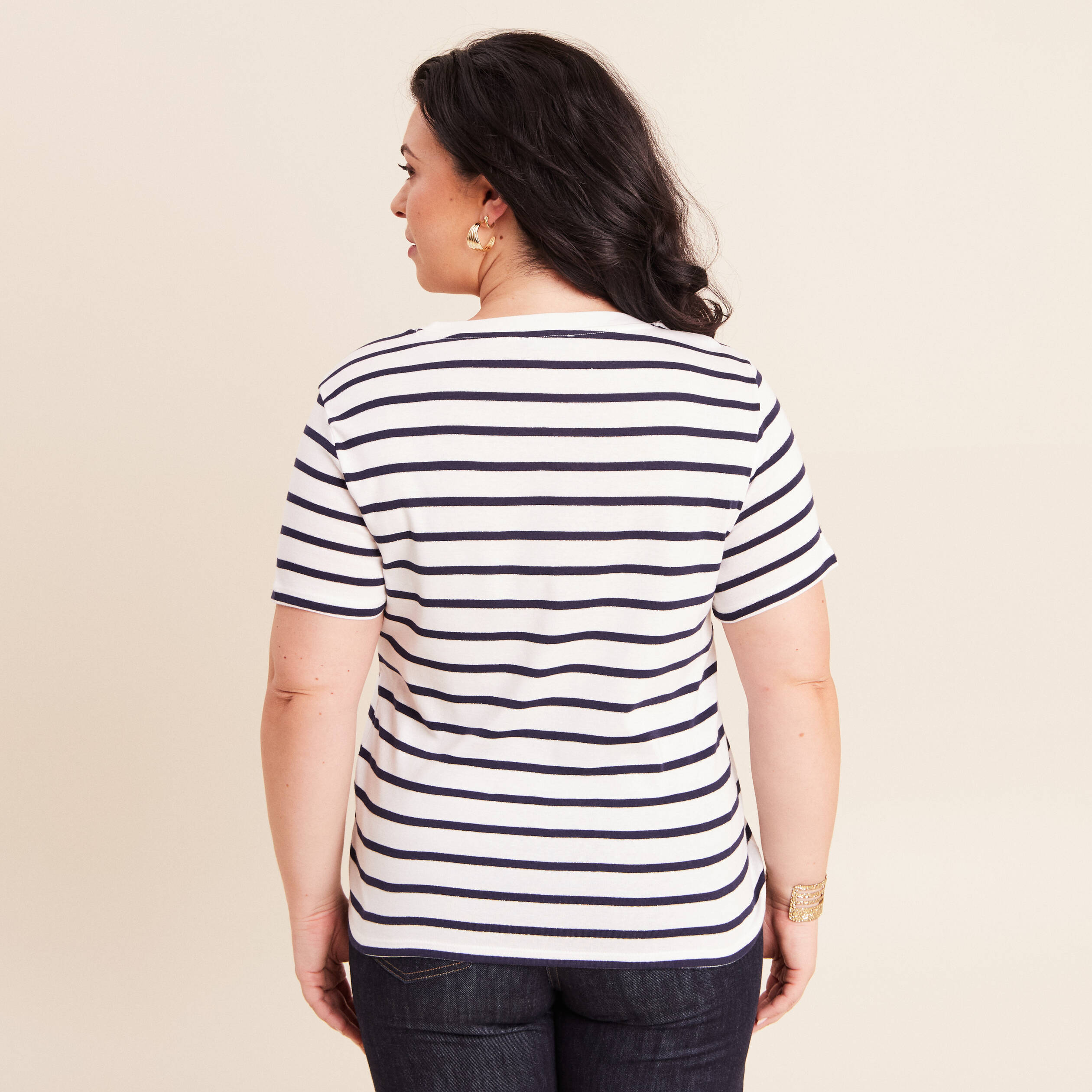 T-shirt manches courtes blanc femme
