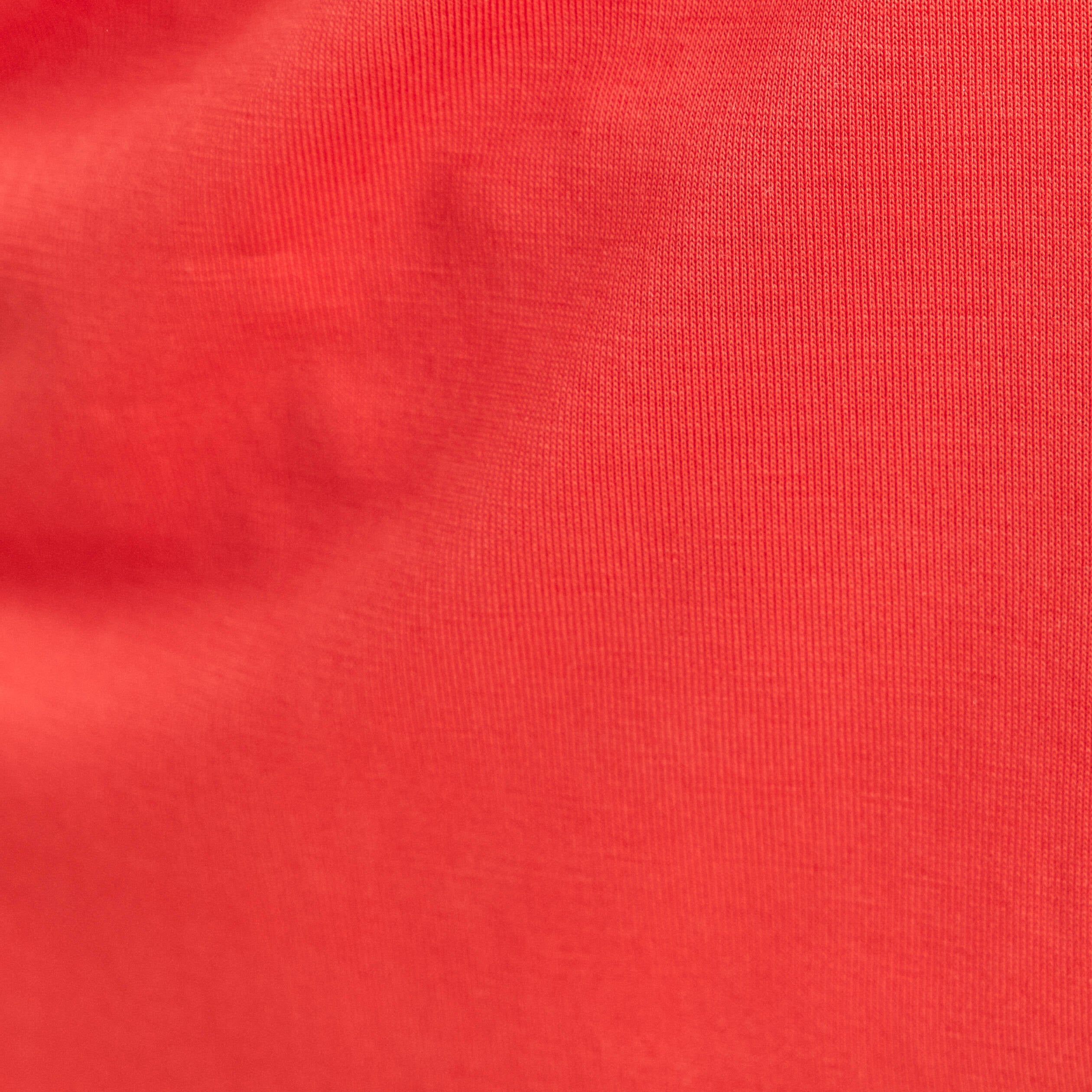 T-shirt manches courtes &agrave; volants orange fonc&eacute; femme