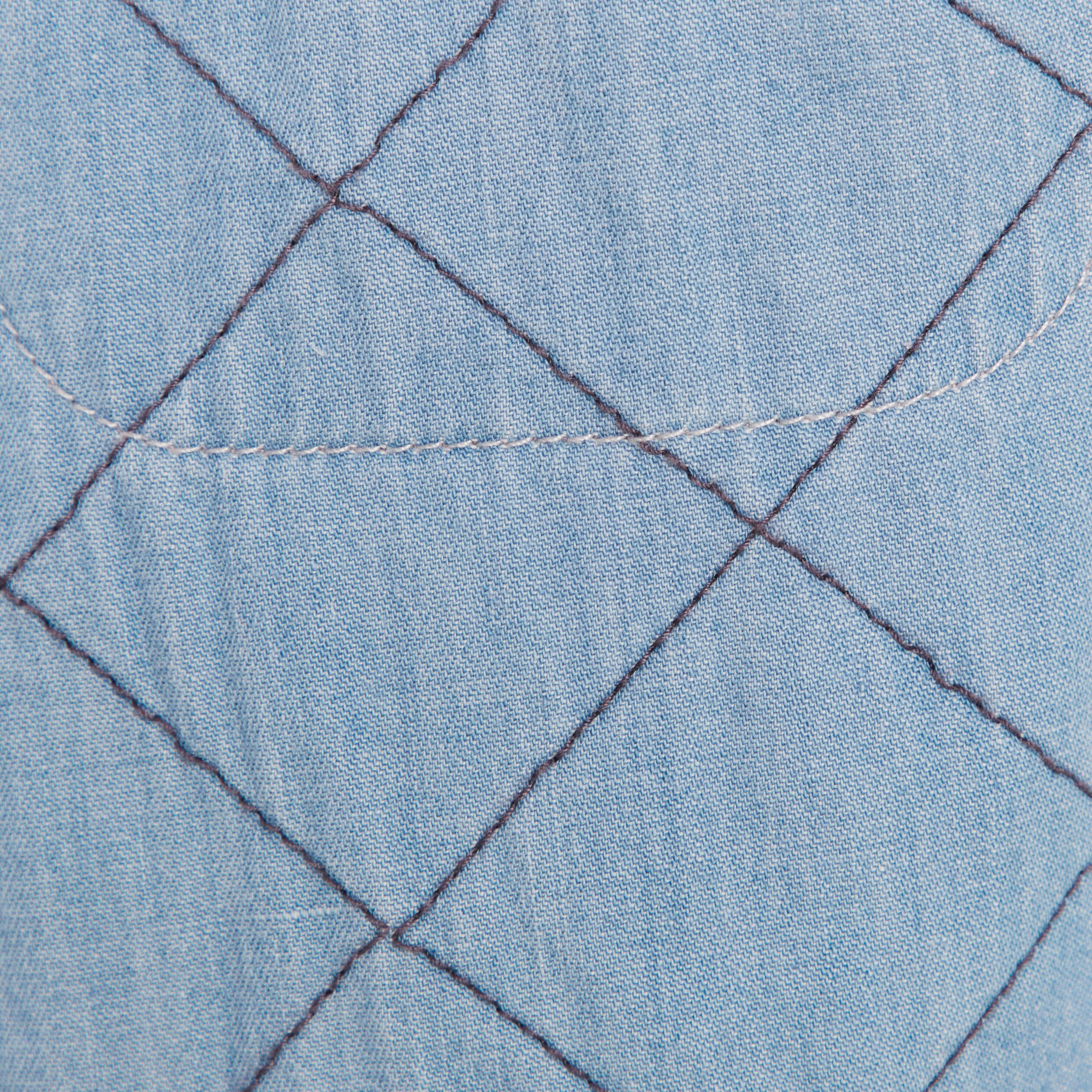 Surchemise manches longues denim double stone femme