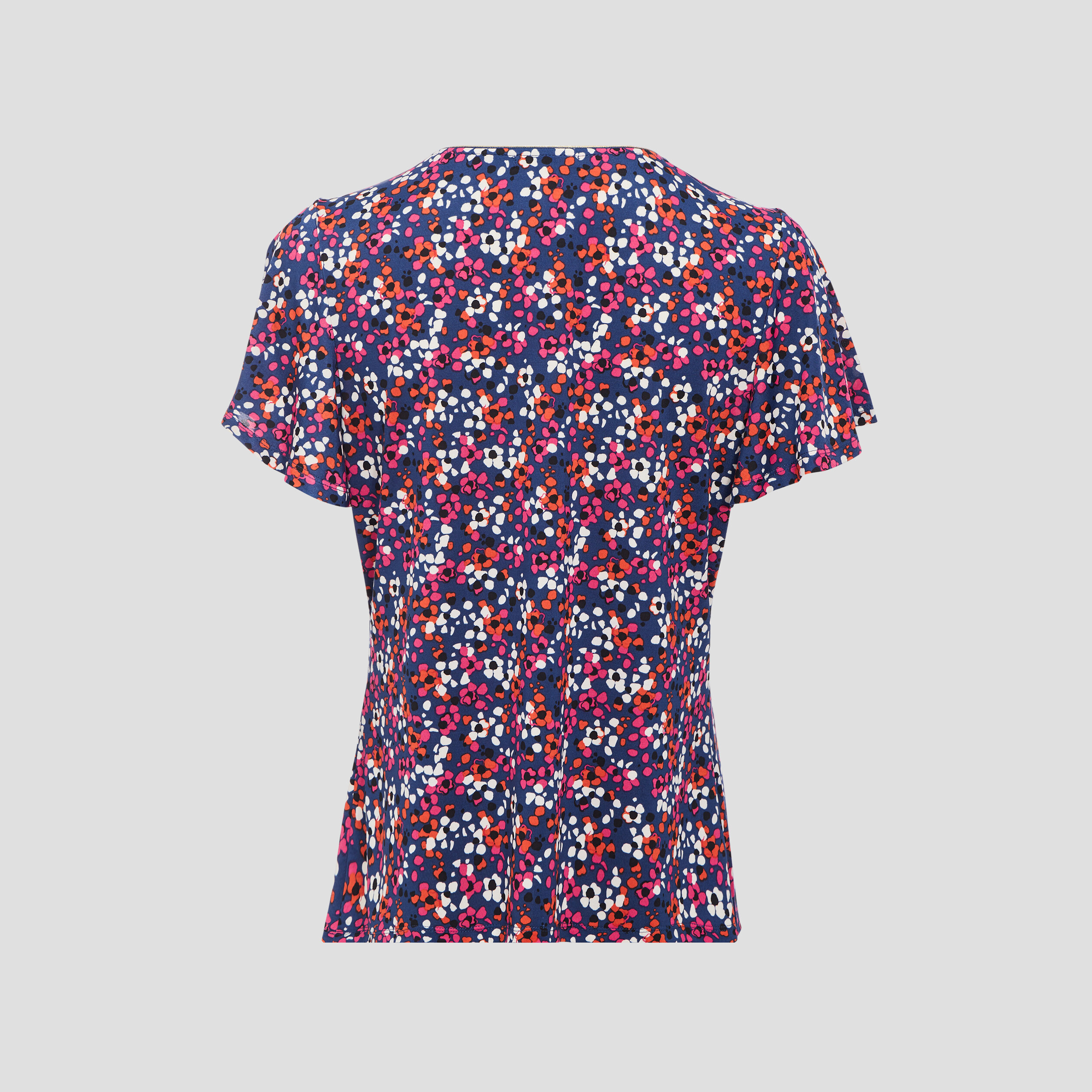 T-shirt manches courtes bleu foncé femme