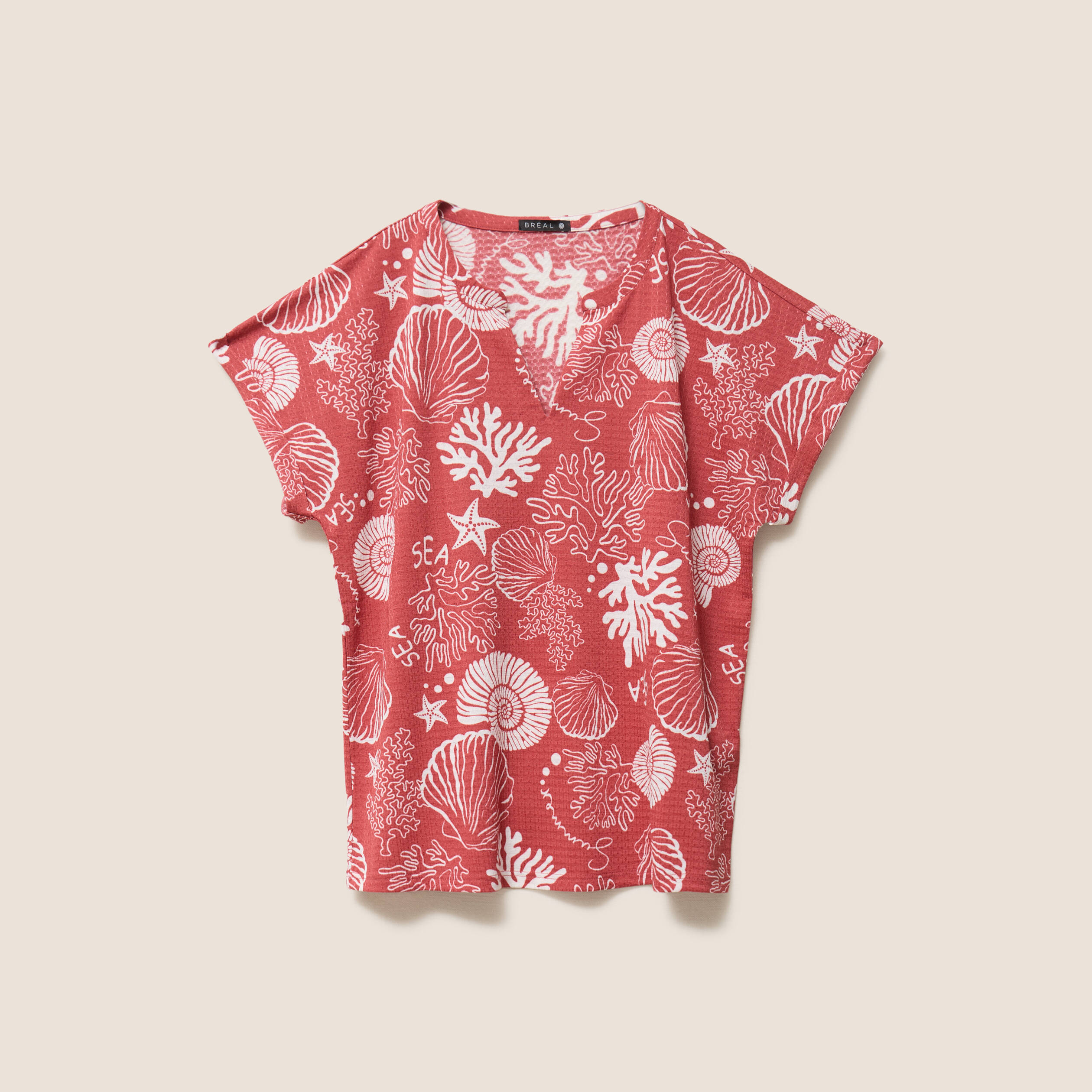 Robe T-shirt Mud Pie Femme – Orange – Taille S – Manches Courtes – Couverture De Bain