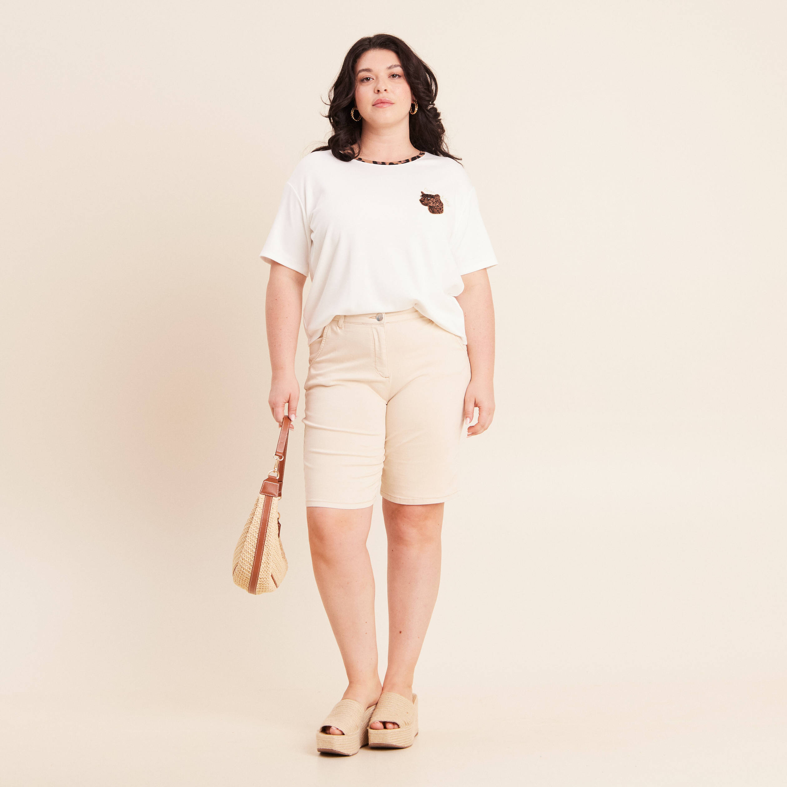 Pantalon magique le l&eacute;ger ivoire femme