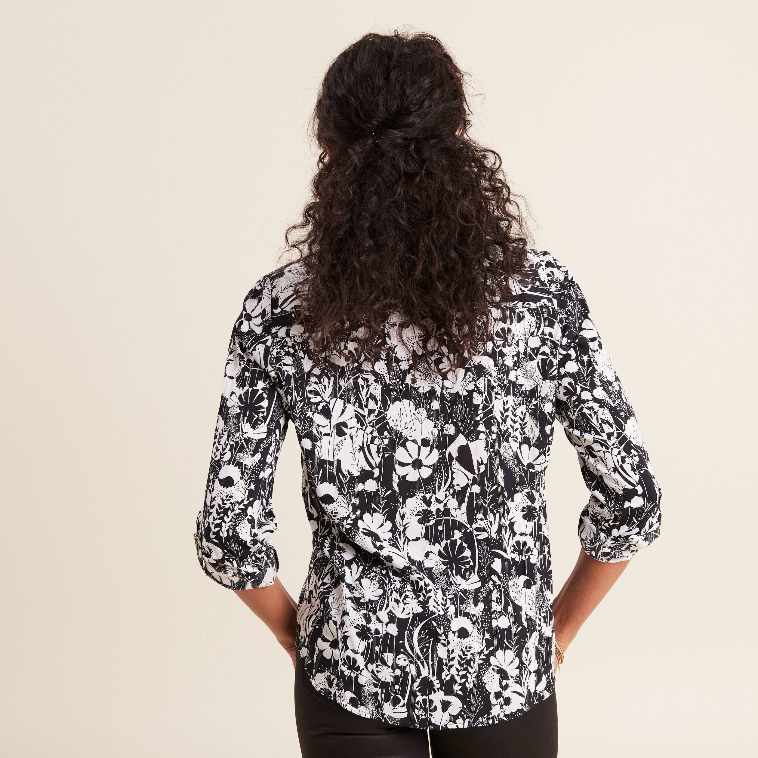 chemise manches longues noir femme Chemise manches longues noir femme