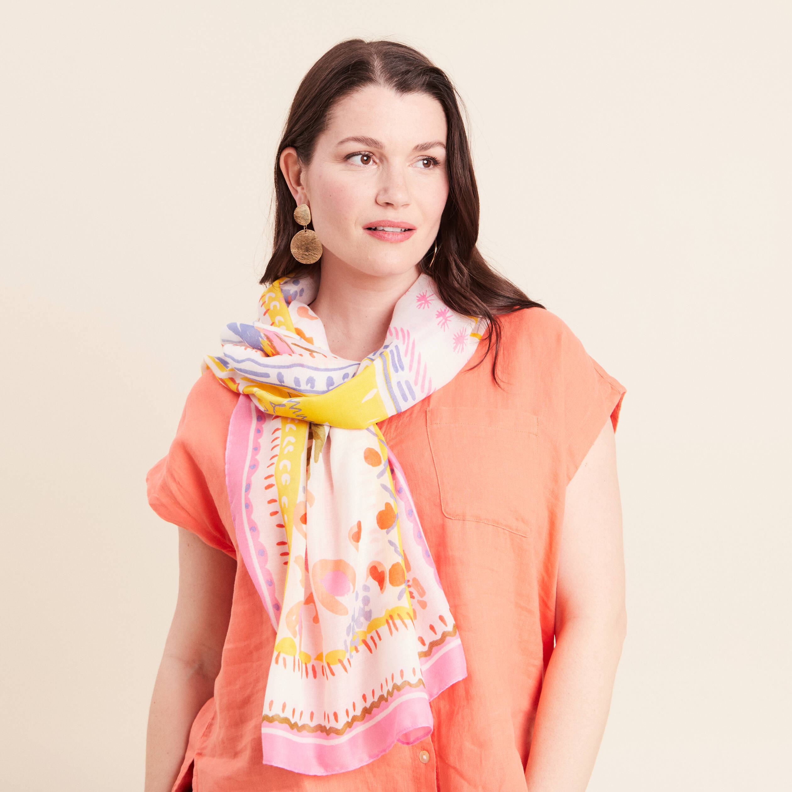 Foulard multicolore femme