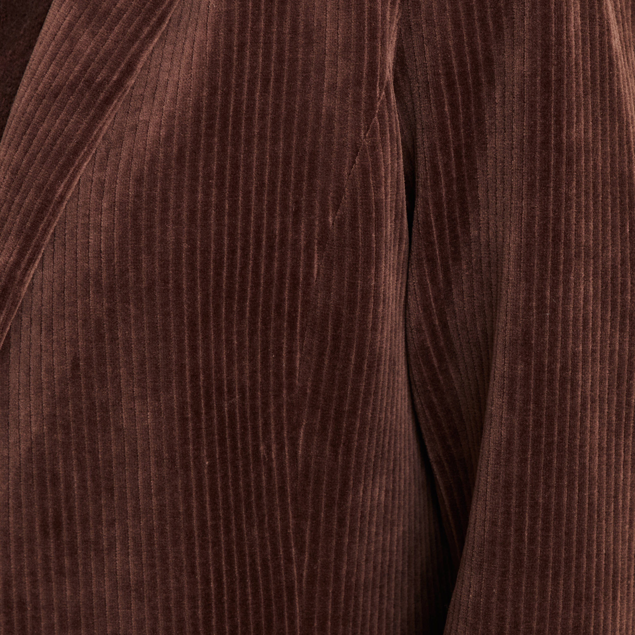 Veste tailleur velours marron femme