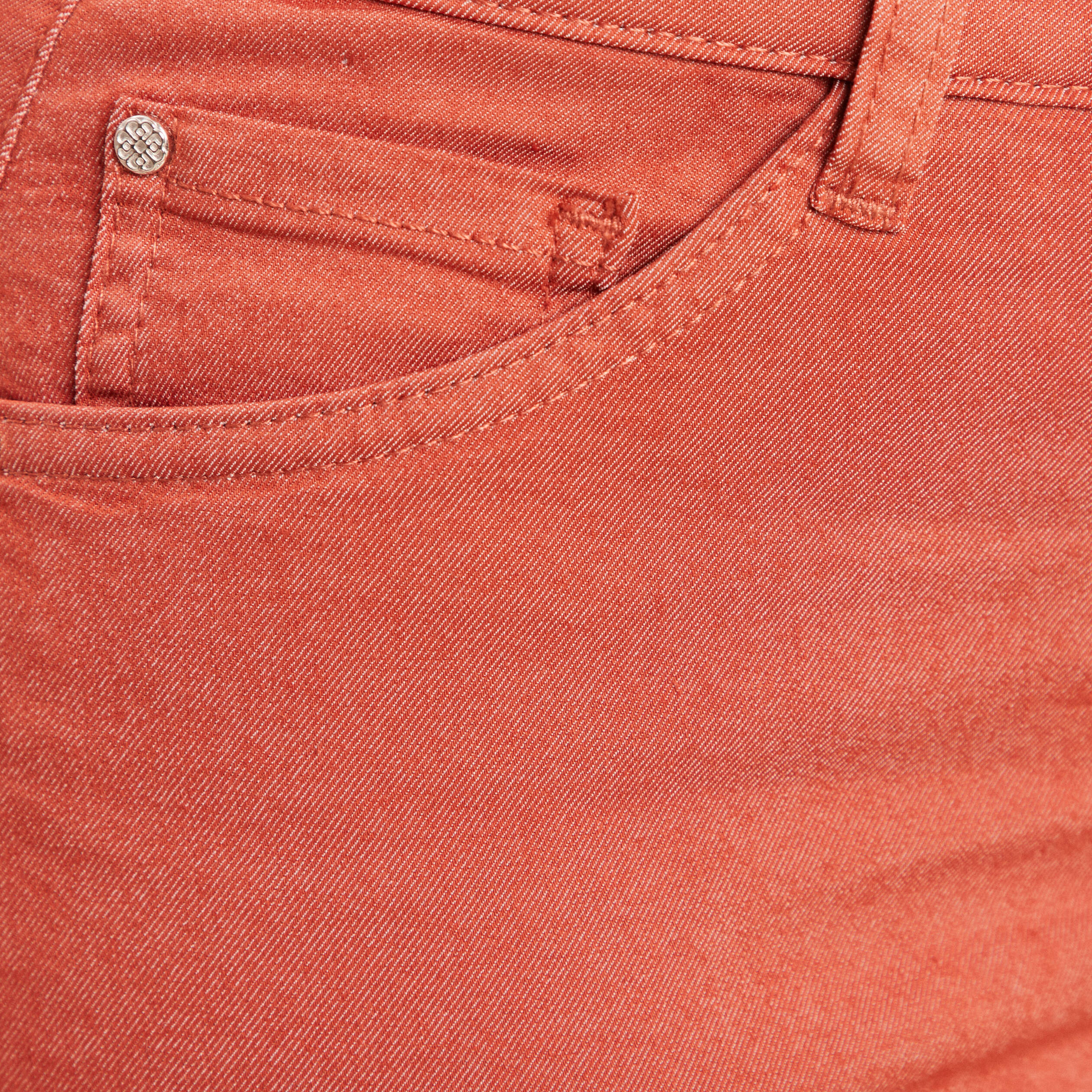 Pantalon léger taille standard 7/8ème vieux rose femme