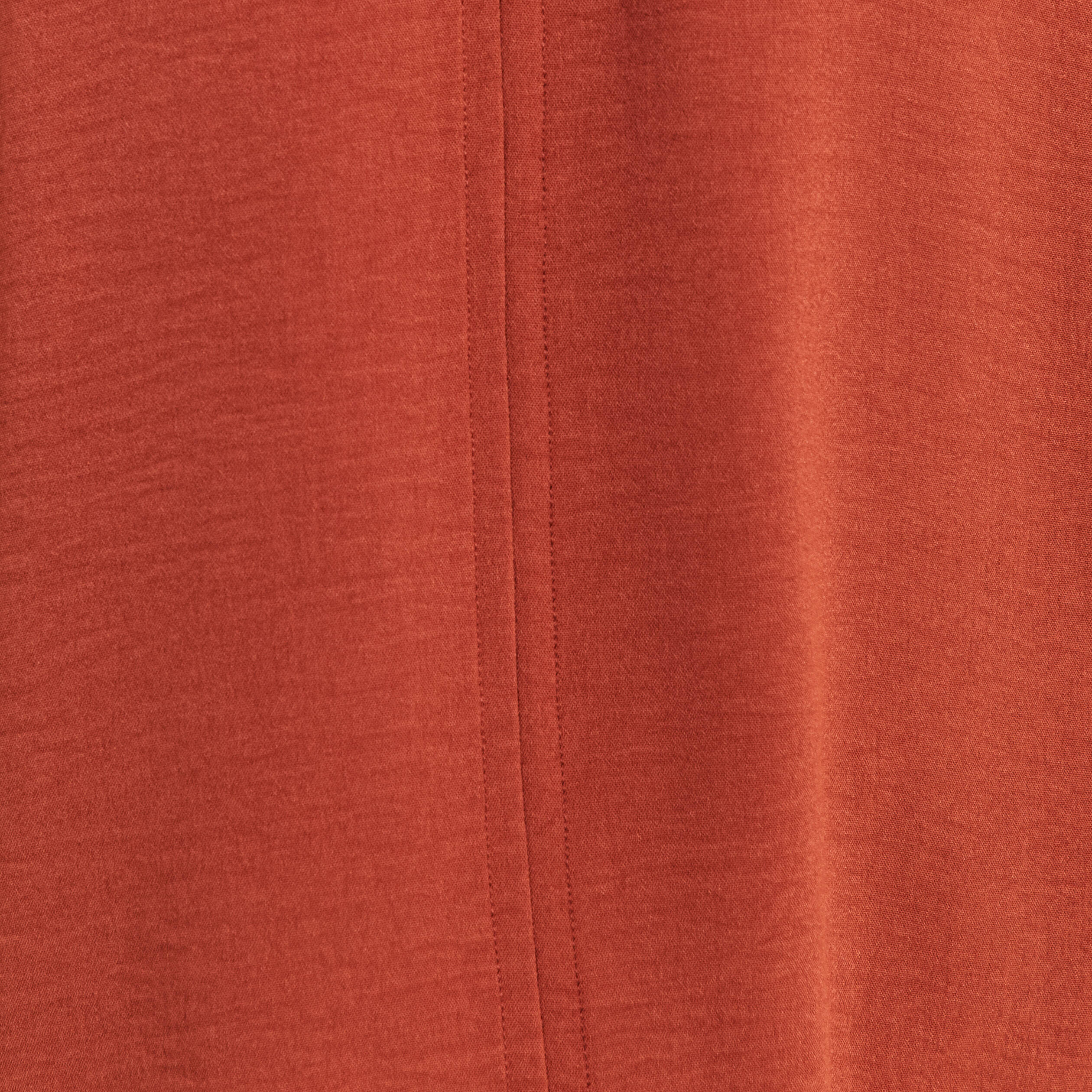 Blouse manches 3/4 marron foncé femme