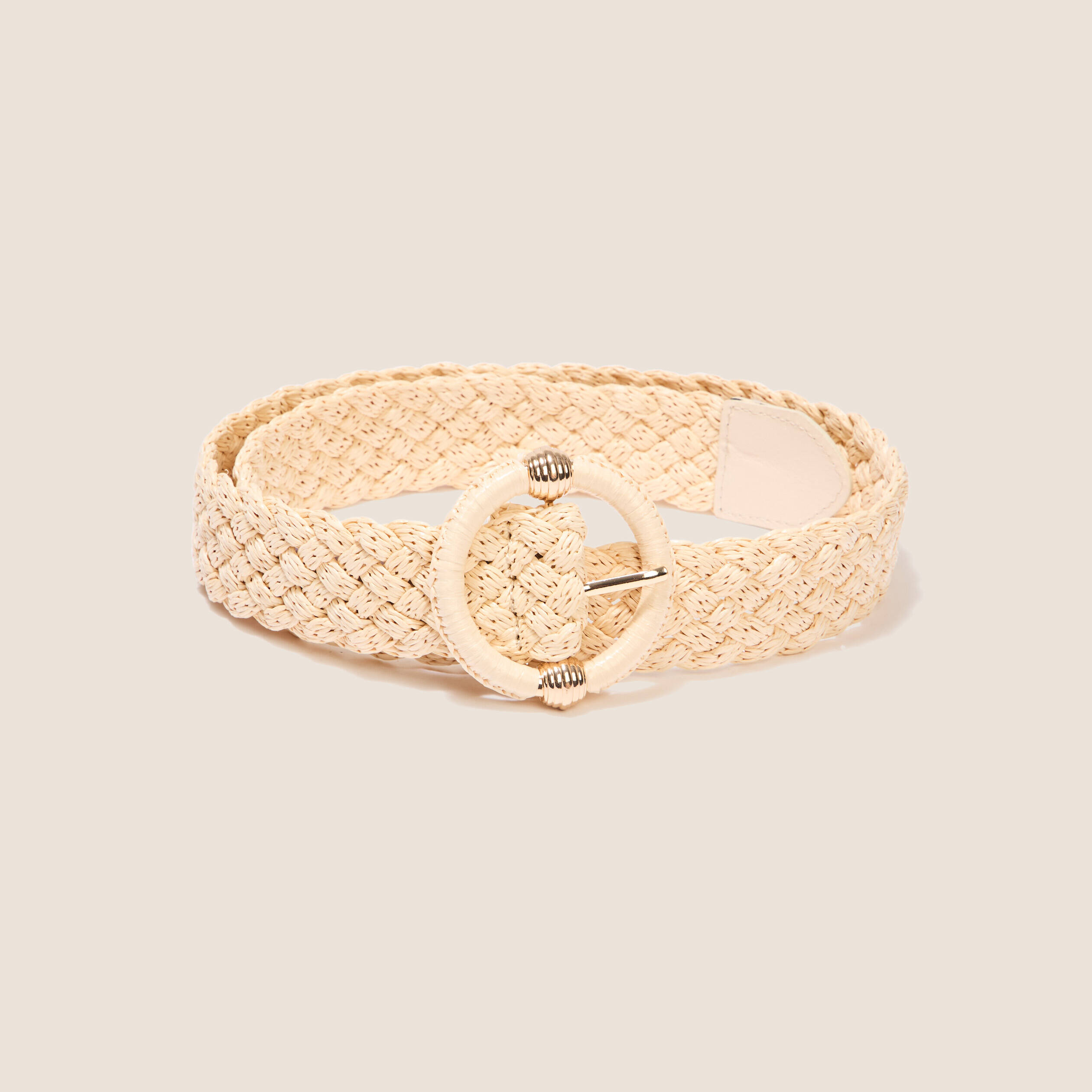 ceinture tressee ivoire femme Ceinture tressée ivoire femme