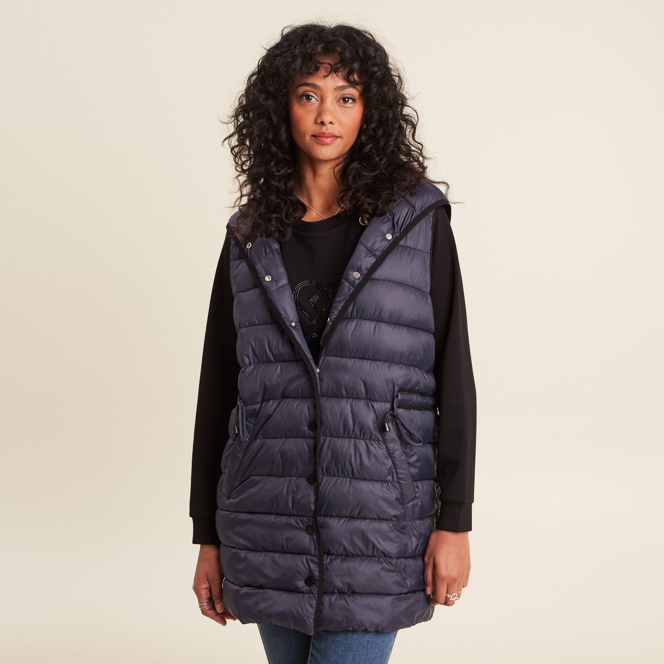 Doudoune longue bleu femme online