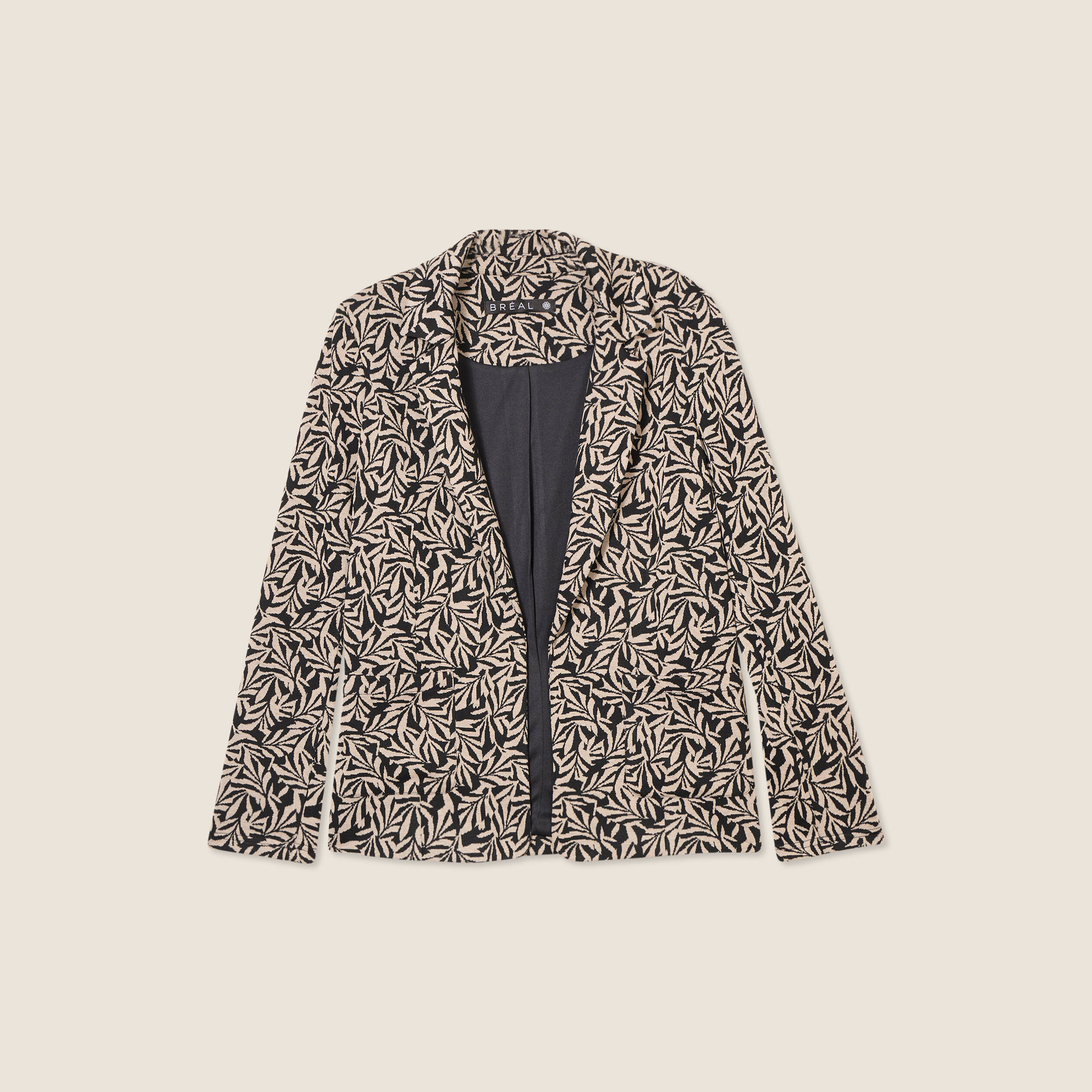 Veste esprit tailleur noir femme