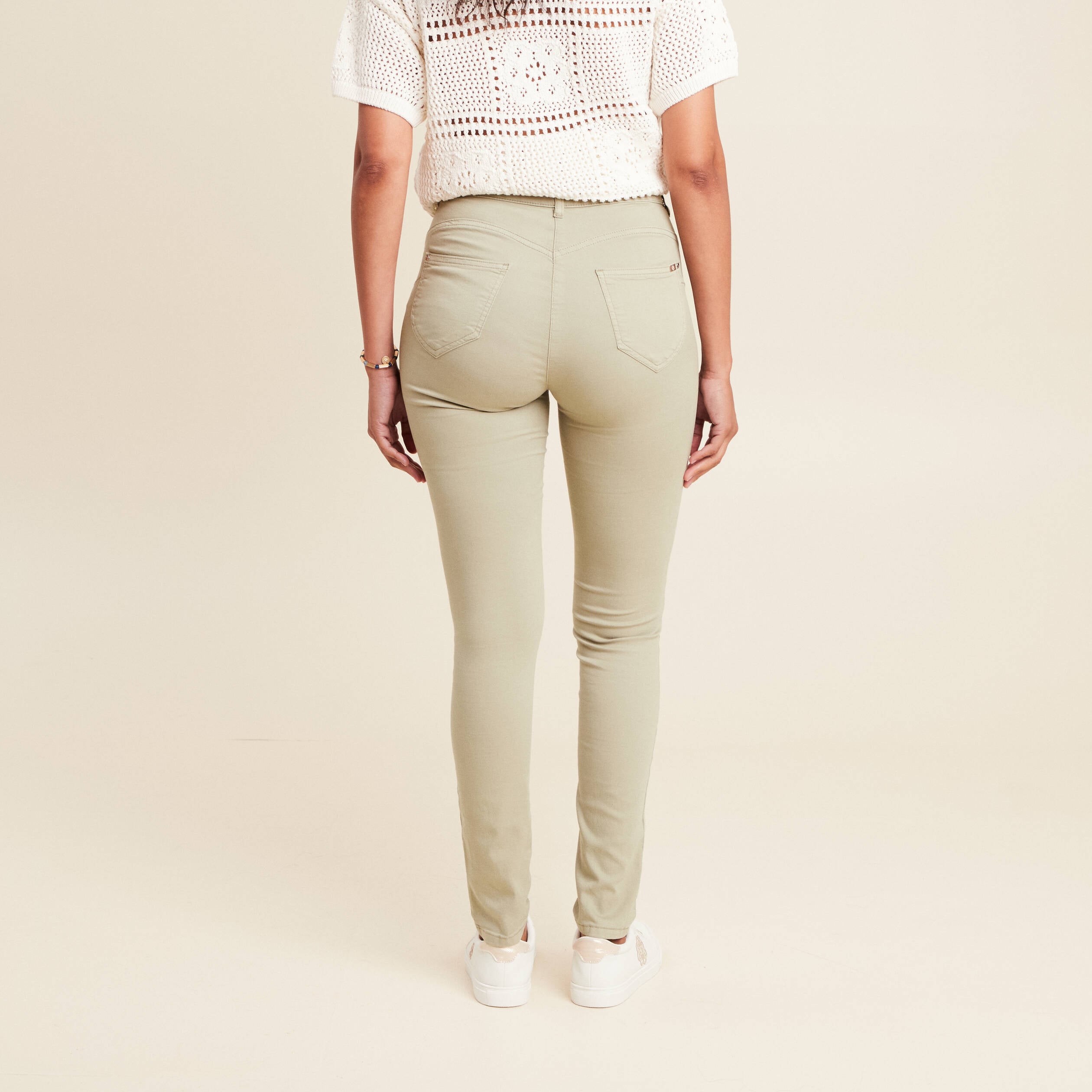 Pantalon magique Le L&eacute;ger coupe ajust&eacute;e vert clair femme