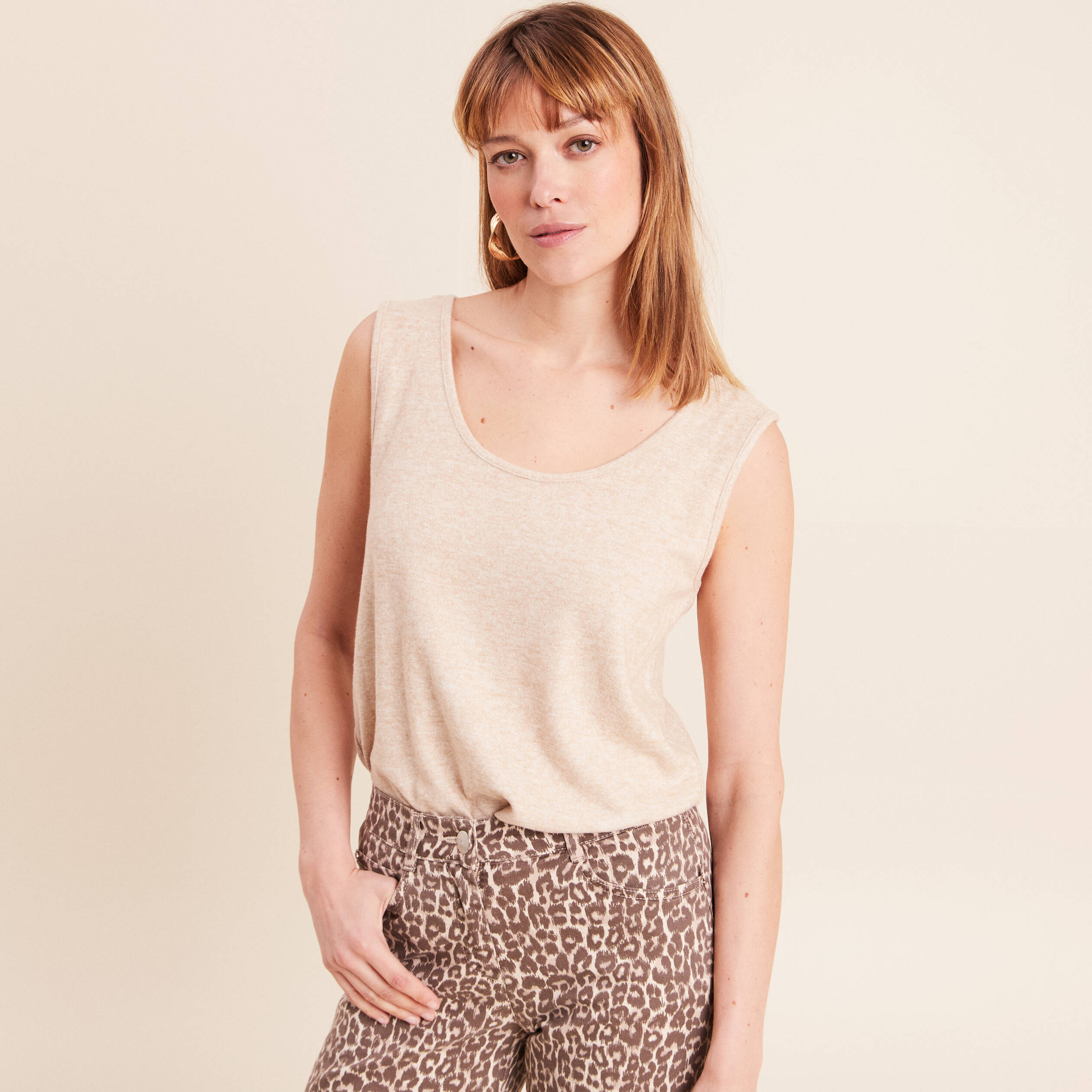 Ensemble doudou manches longues creme femme