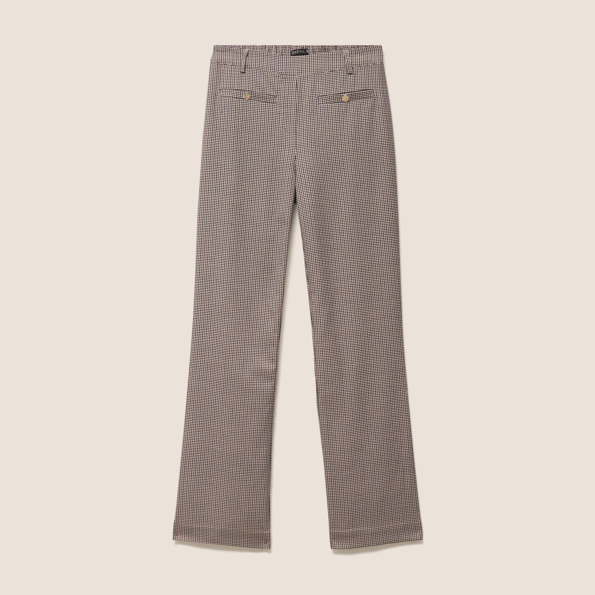 Pantalon 7/8e taille standard marron femme