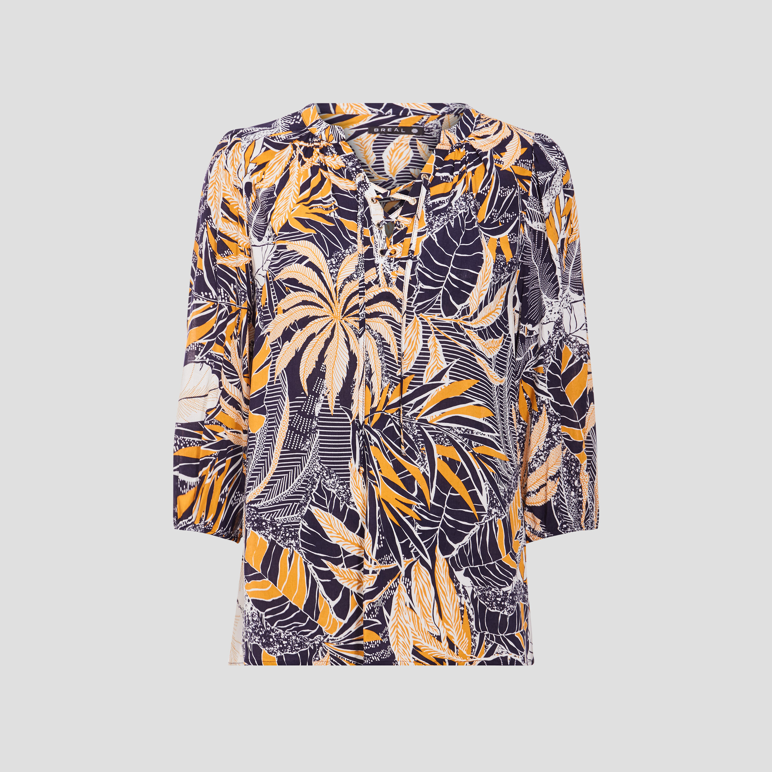 Blouse manches 3/4 blanc femme