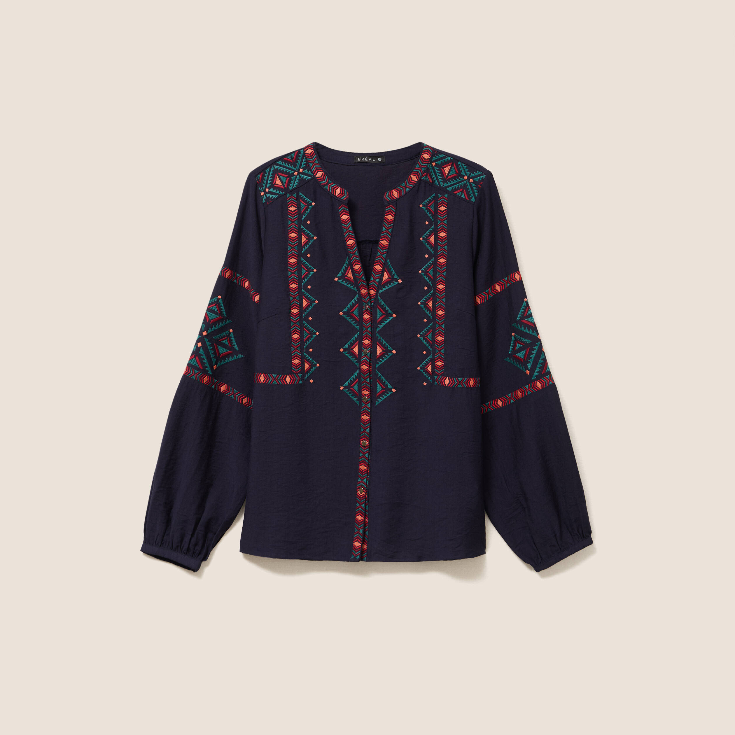 Chemise Manches Longues PAMPOLINA Brodée Avec Strass Rouge - Taille 92 - Occasion Très Bon état