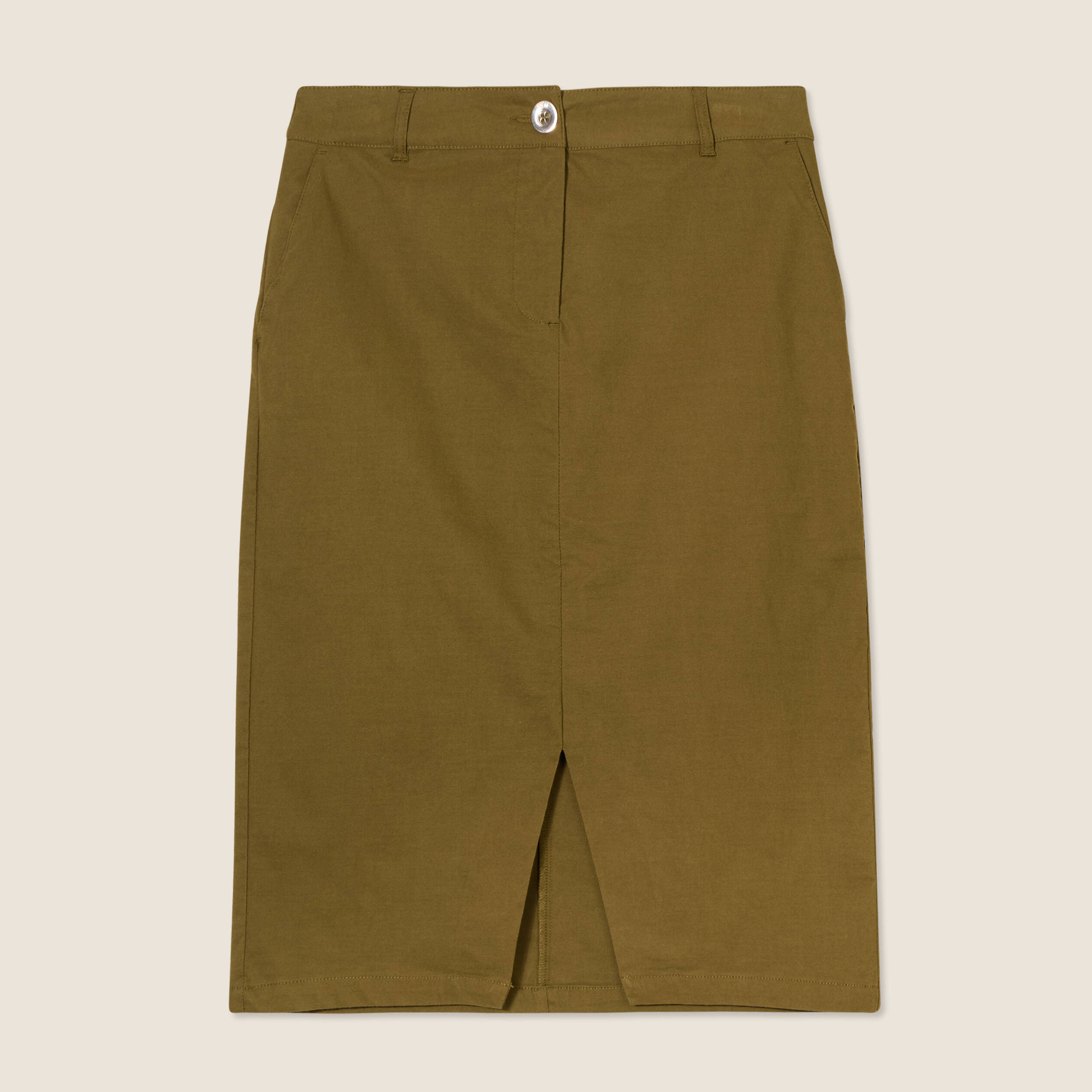 jupe crayon vert olive femme Jupe crayon vert olive femme