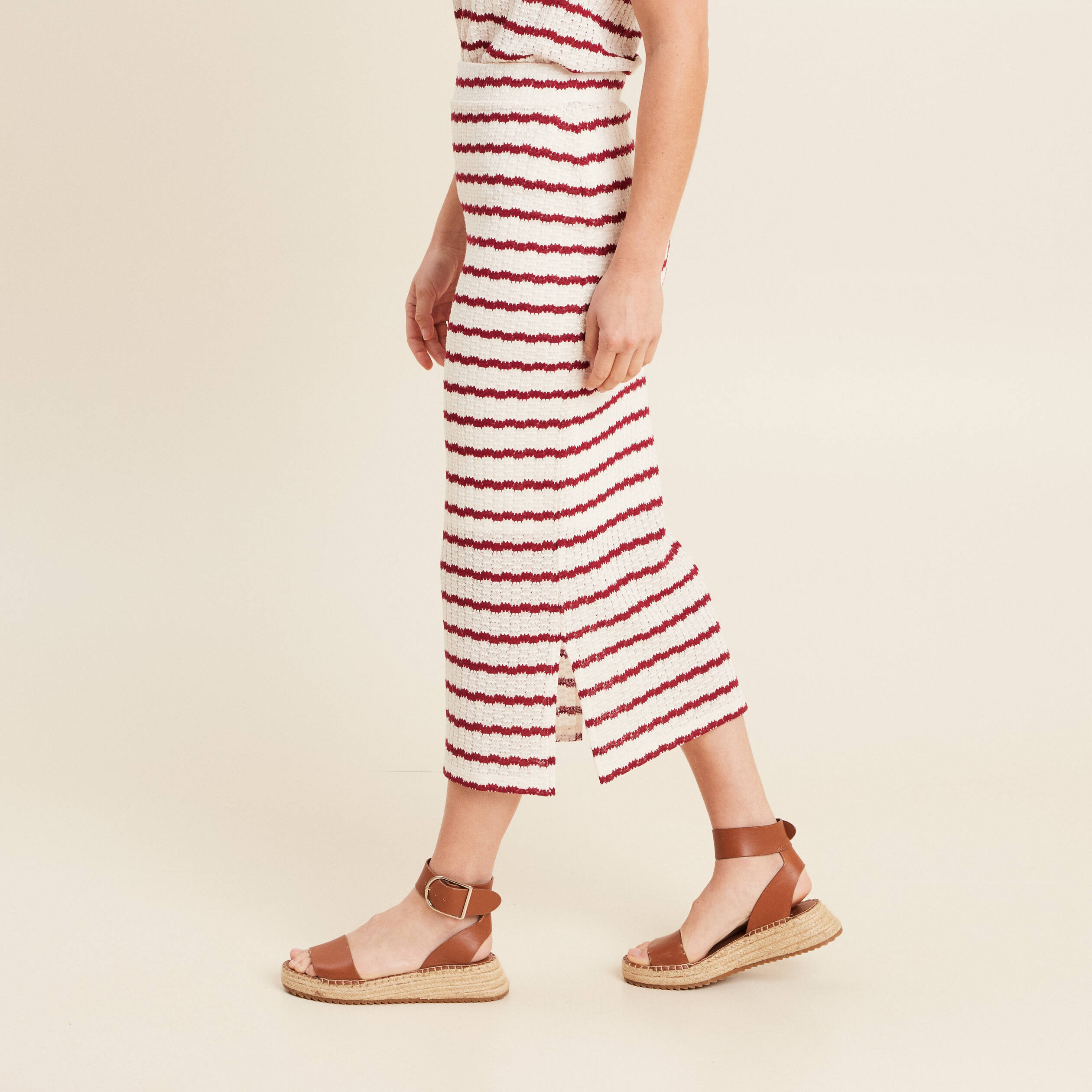jupe droite longue beige femme Jupe droite longue beige femme