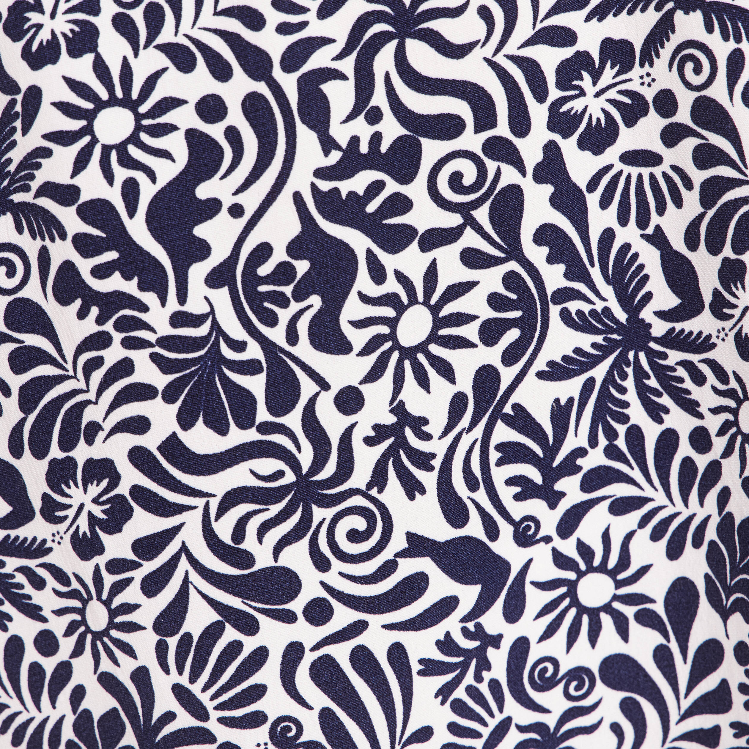 Blouse ample manches courtes fluide bleu femme