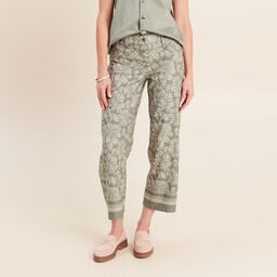 Pantalon r&eacute;versible gris femme