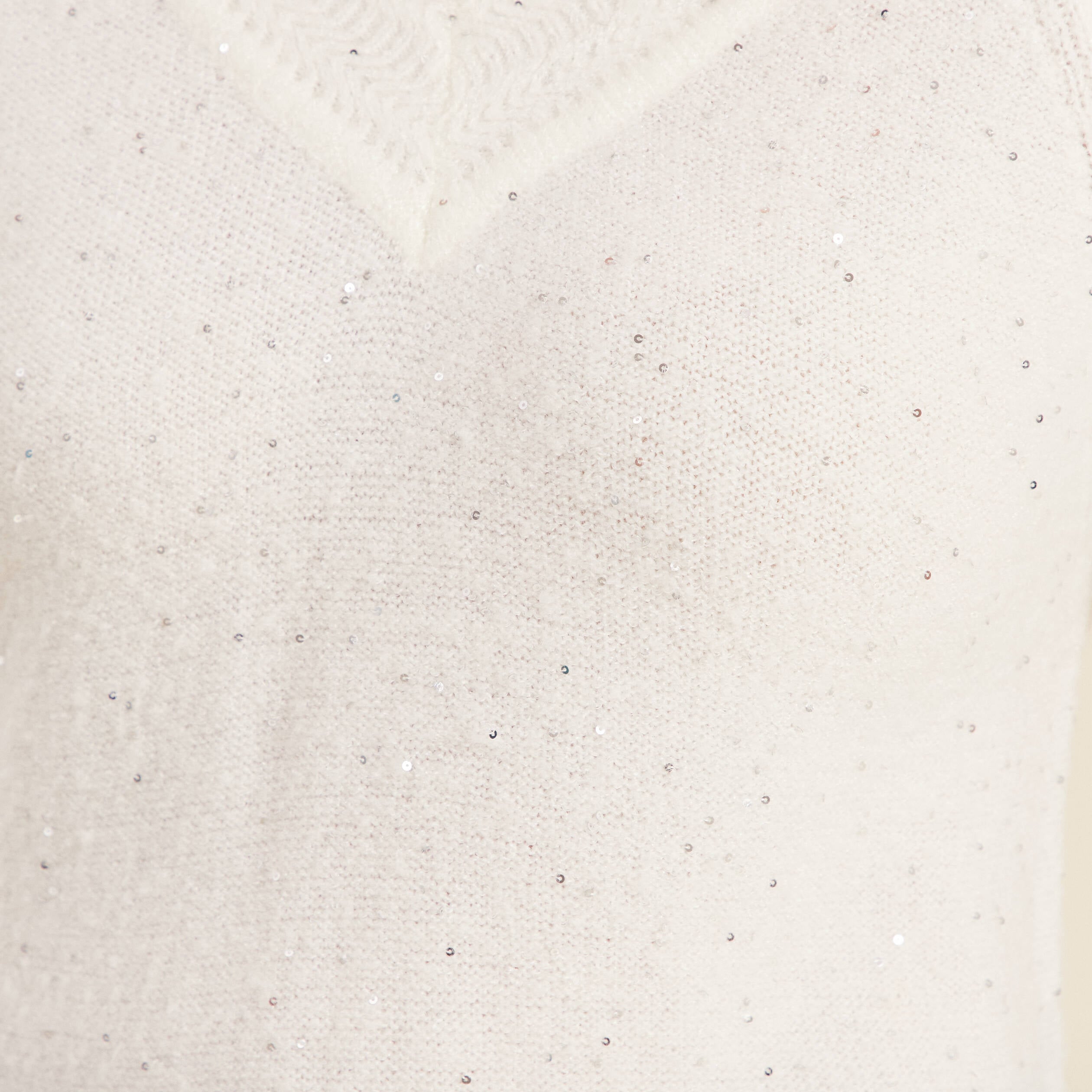 Pull manches longues ecru femme