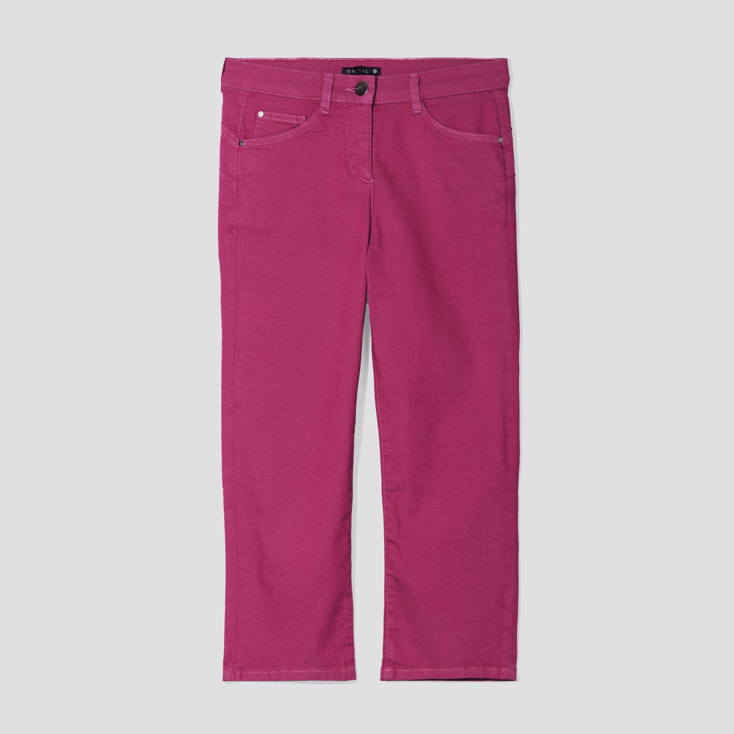 Pantacourt magique Le L&eacute;ger coupe droite rose fushia femme
