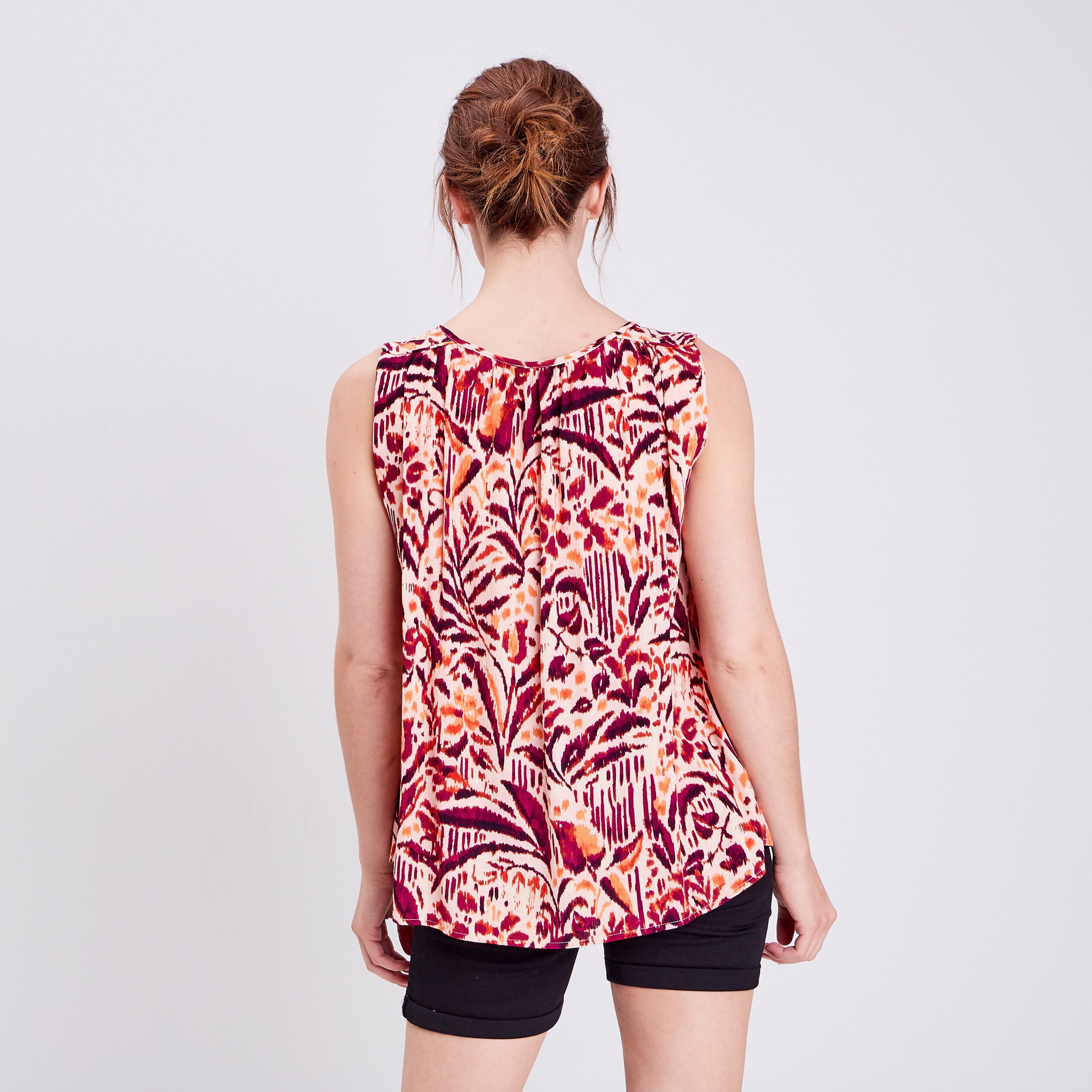 blouse sans manches rose clair femme Blouse sans manches rose clair femme