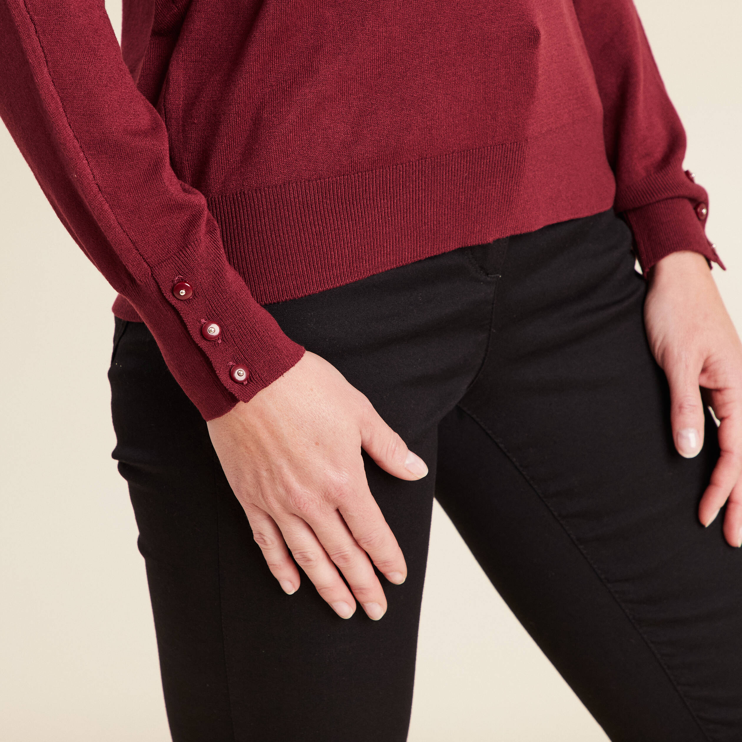 pull manches longues bordeaux femme Pull manches longues bordeaux femme
