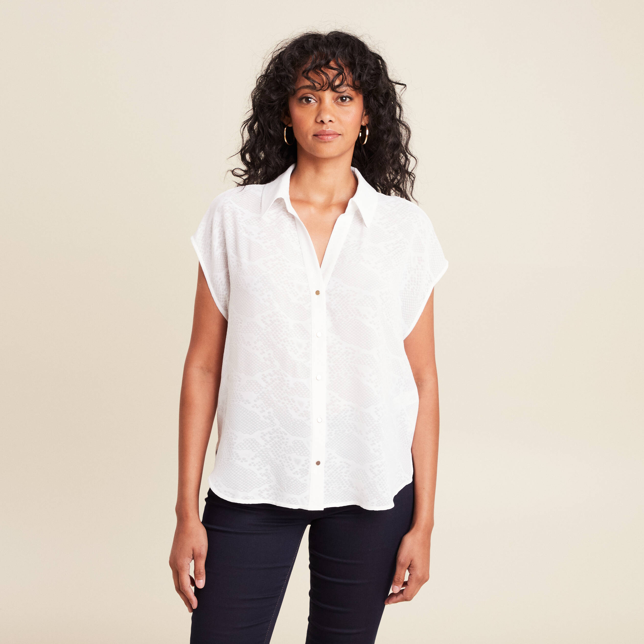 chemise manches courtes ecru femme chemise manches courtes ecru femme