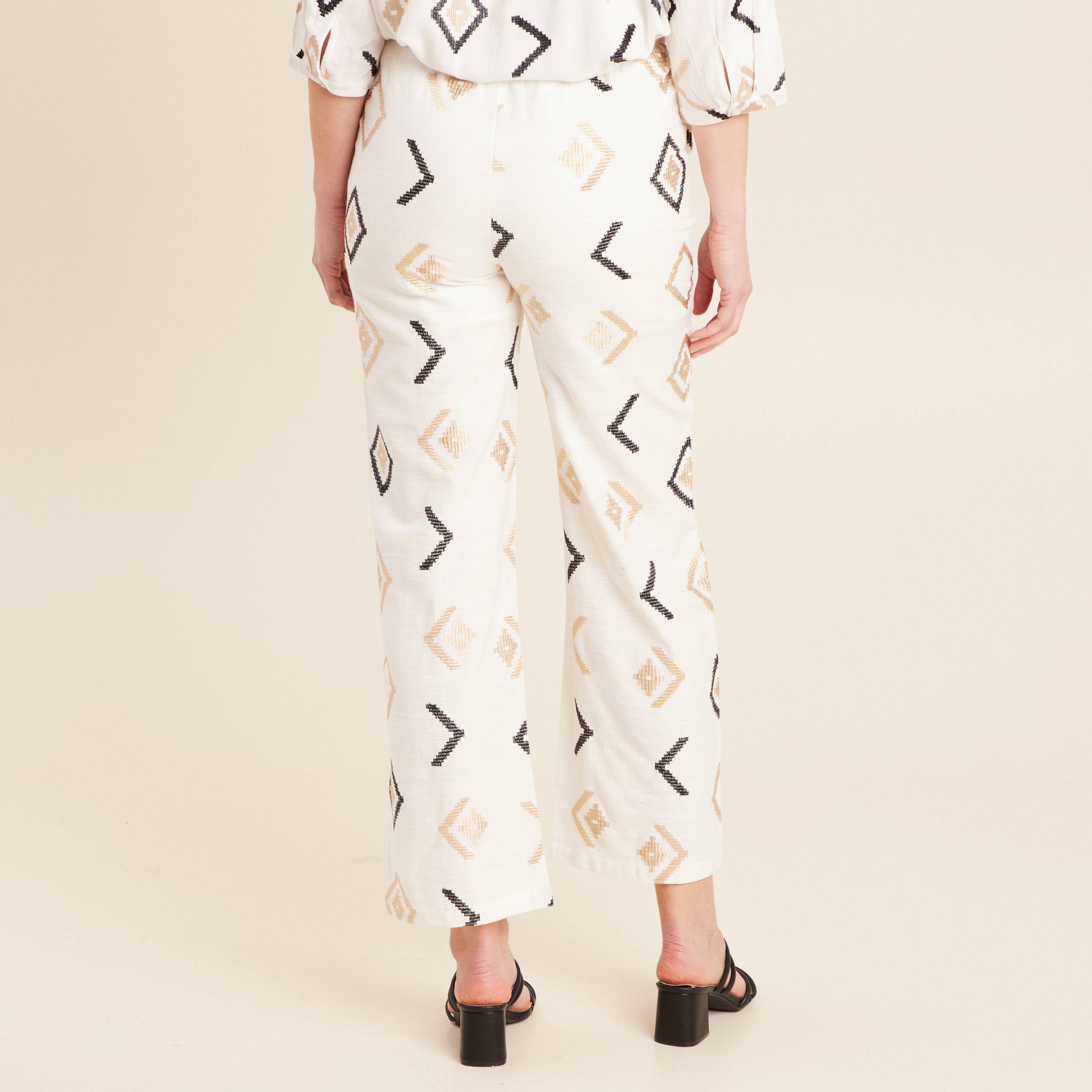 Pantalon droit blanc femme blanc femme